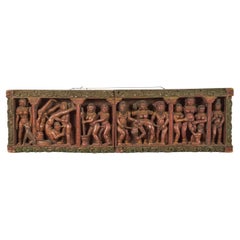 Indian Carved Erotic Wall Plaque