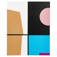 Larry Bentley Abstract Acrylic on Canvas, Titled: "AZUL CLARO". (2022)