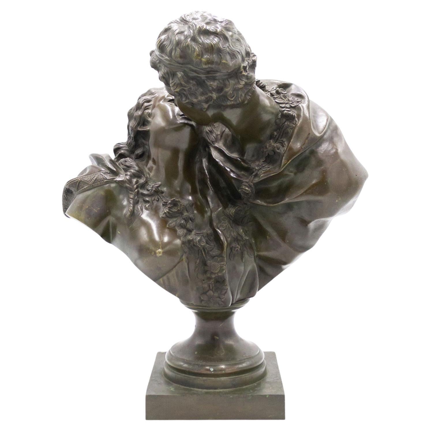 Louis XVI Style Bronze Houdon Bust For Sale