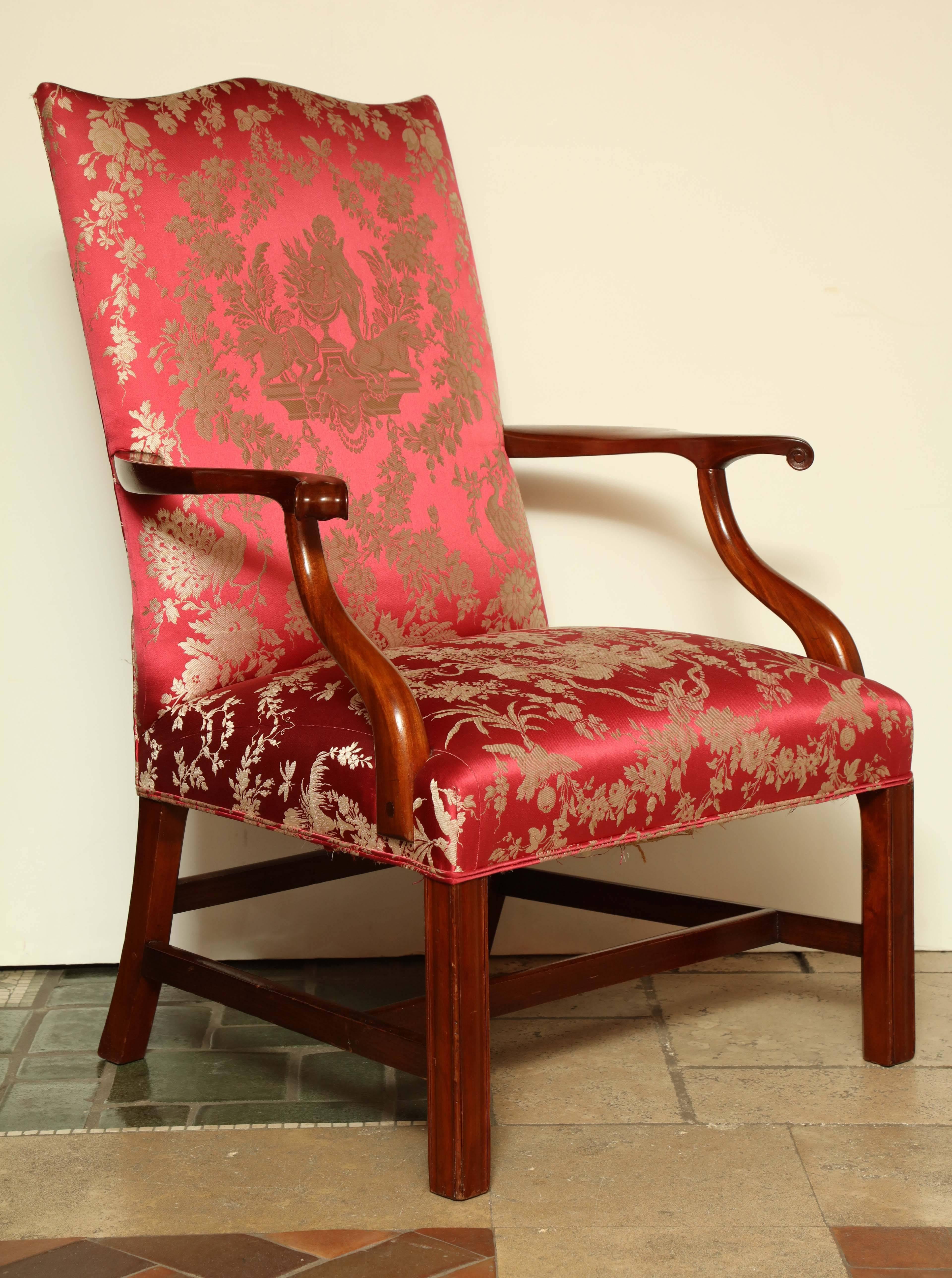 18th Century American Mahogany Lolling Chair
