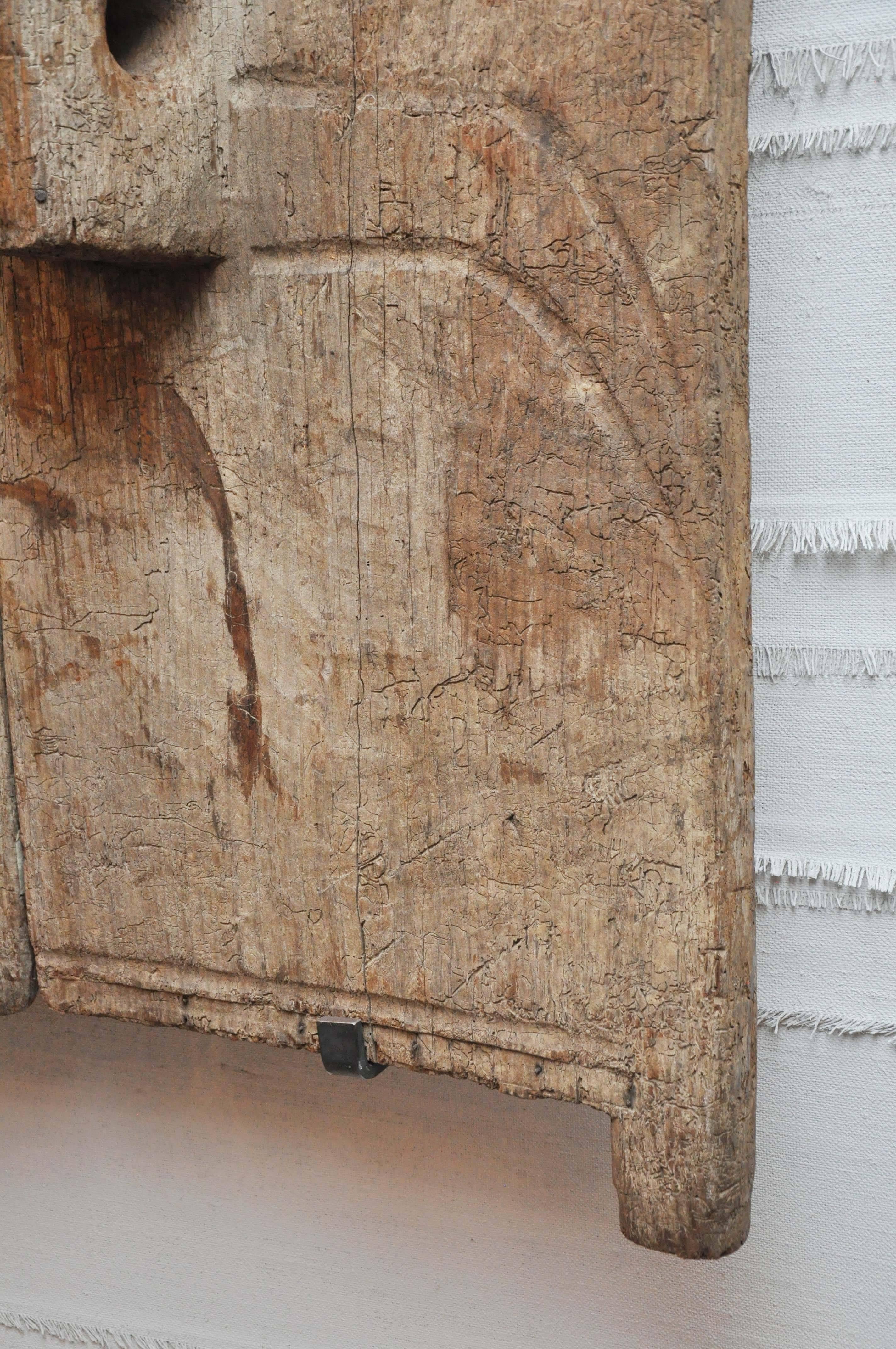 18th Century Wooden Granary Doors From Naga In Fair Condition For Sale In Chicago, IL