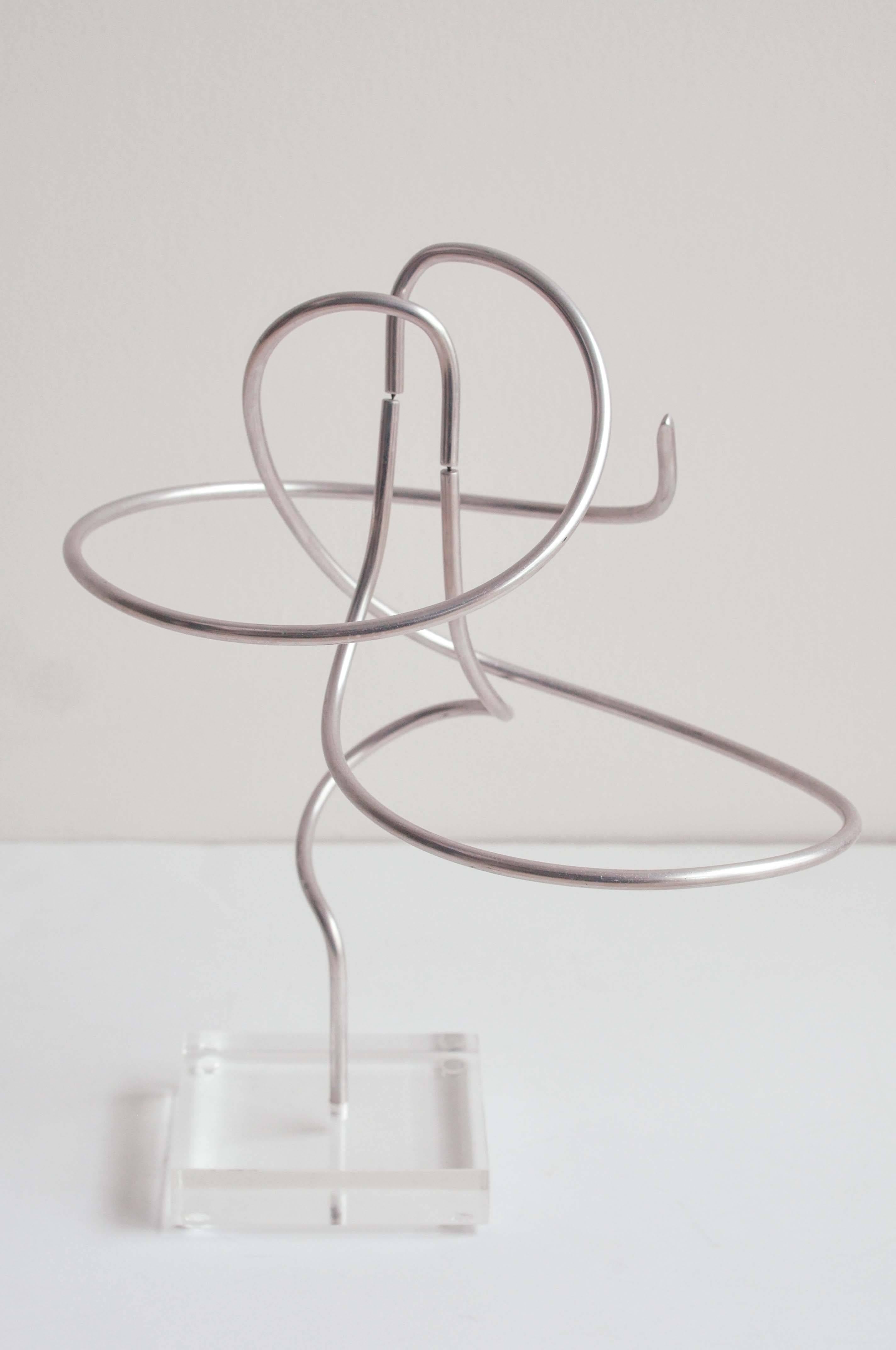 1970s Kinetic Aluminum Sculpture by Charles Taylor In Good Condition For Sale In Winnetka, IL