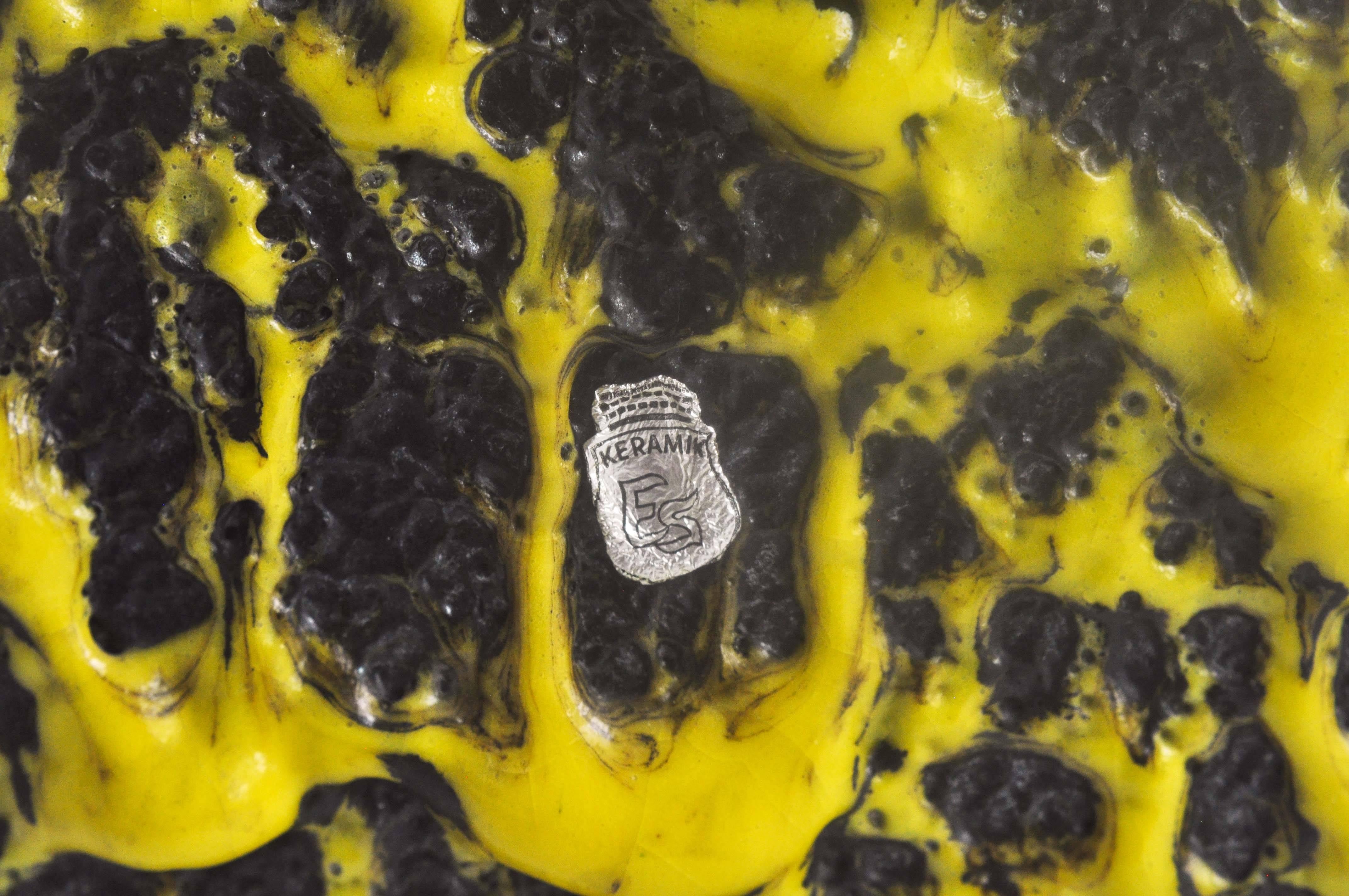 A stunning, postwar German ceramic vase by ES Keramik (J. Emons & Sohne) in the bold, distinctive style, 