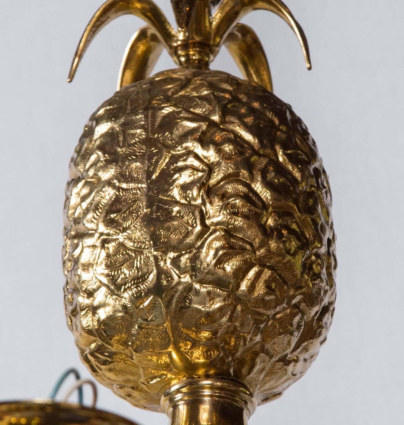 pineapple chandelier vintage