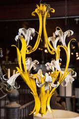 Italian Lily Chandelier, 1960s