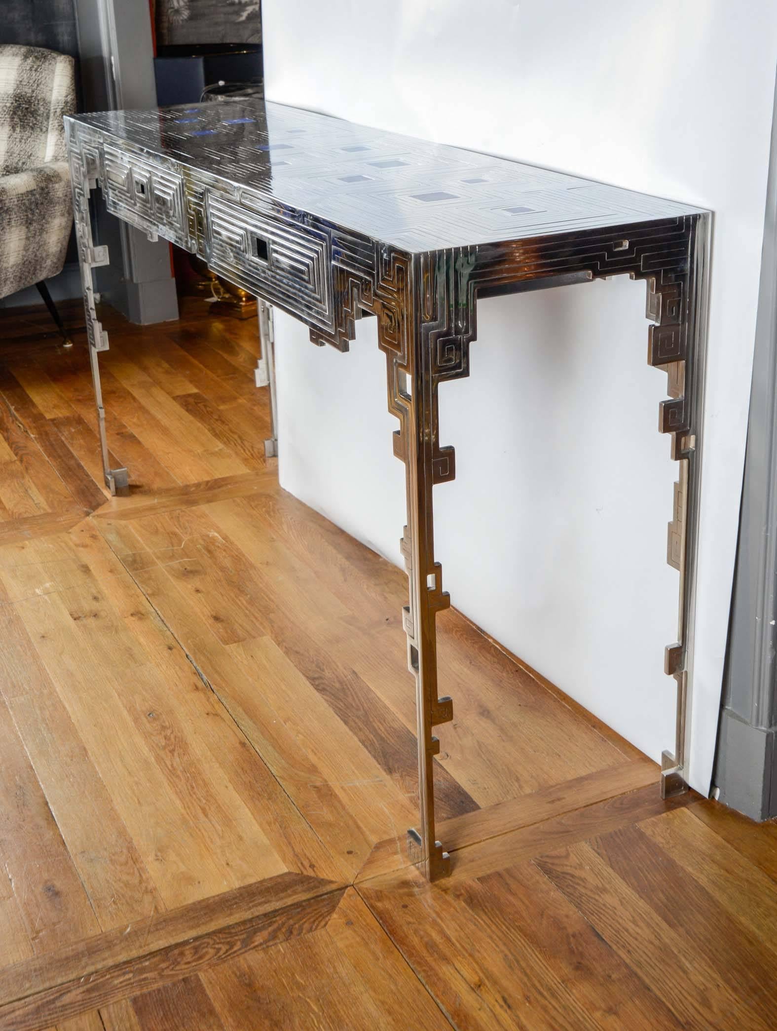 Steel Console by Erwan Boulloud at cost price. 1