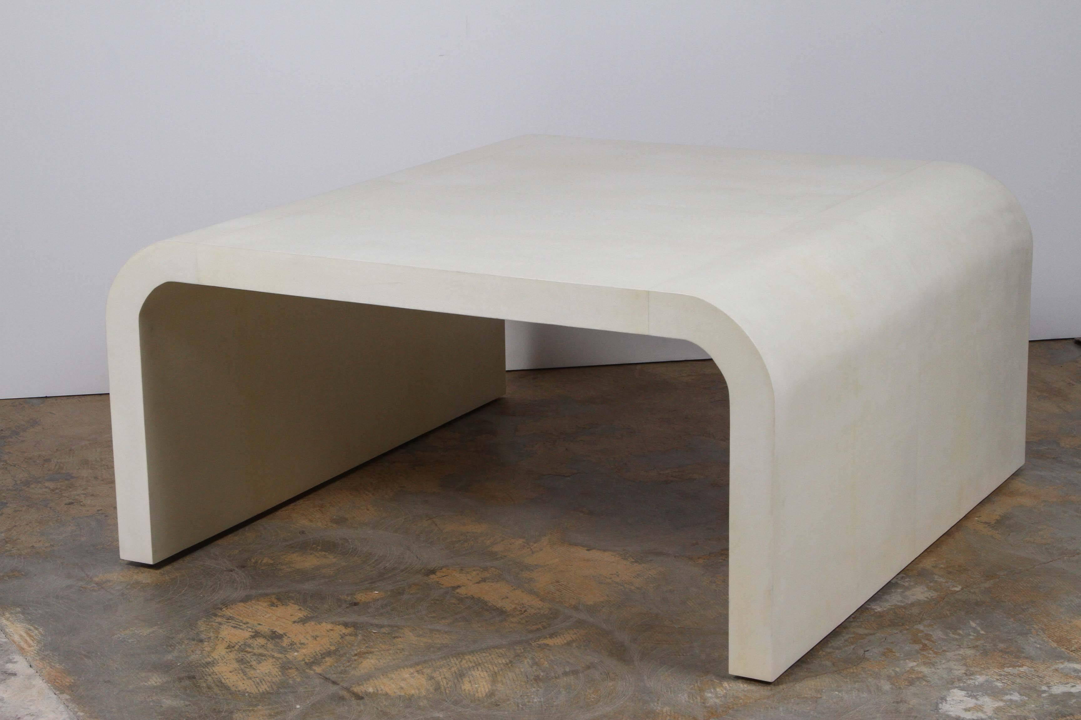Parchment Waterfall Table 1