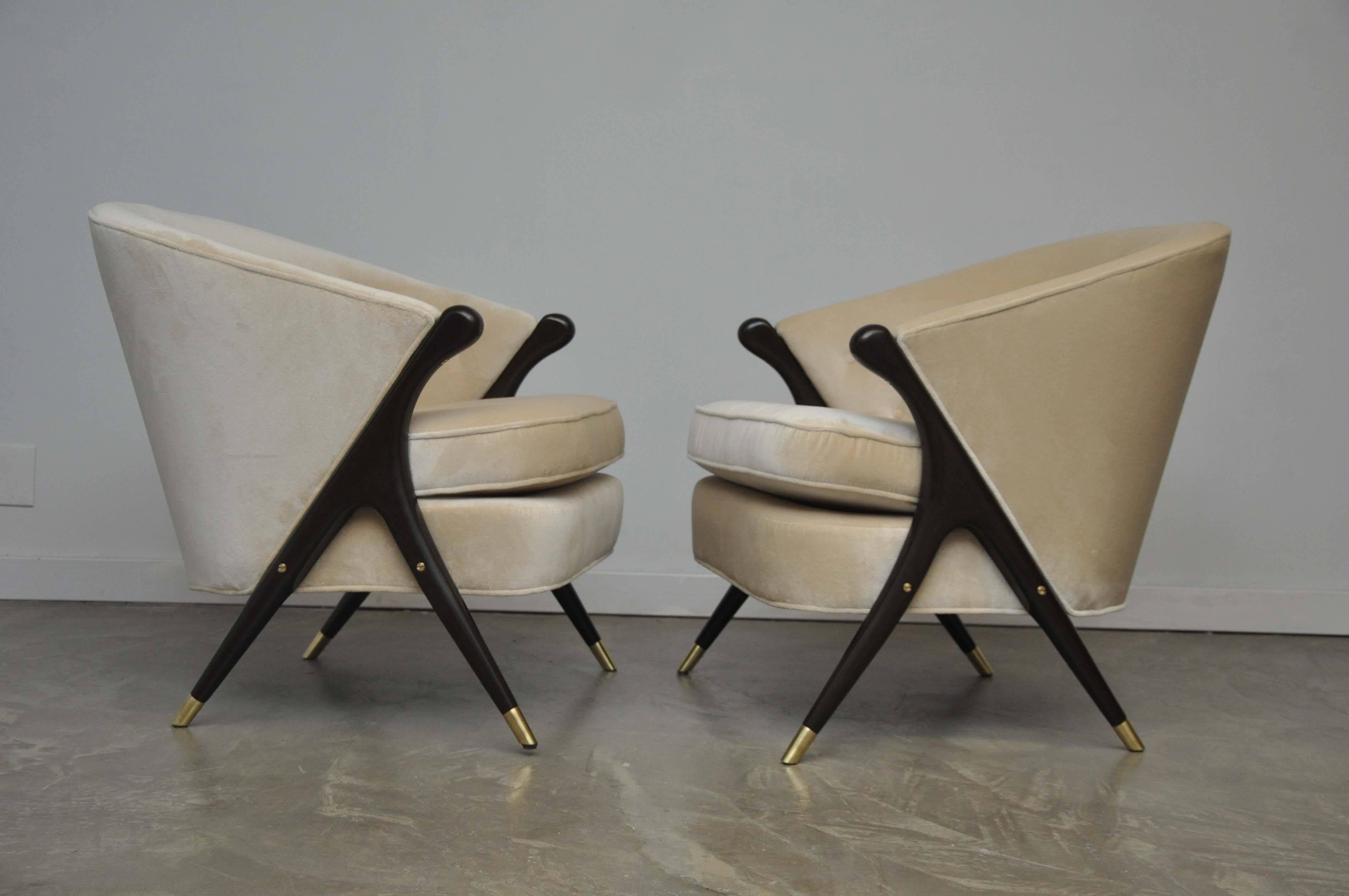20th Century Karpen Scissor Chairs
