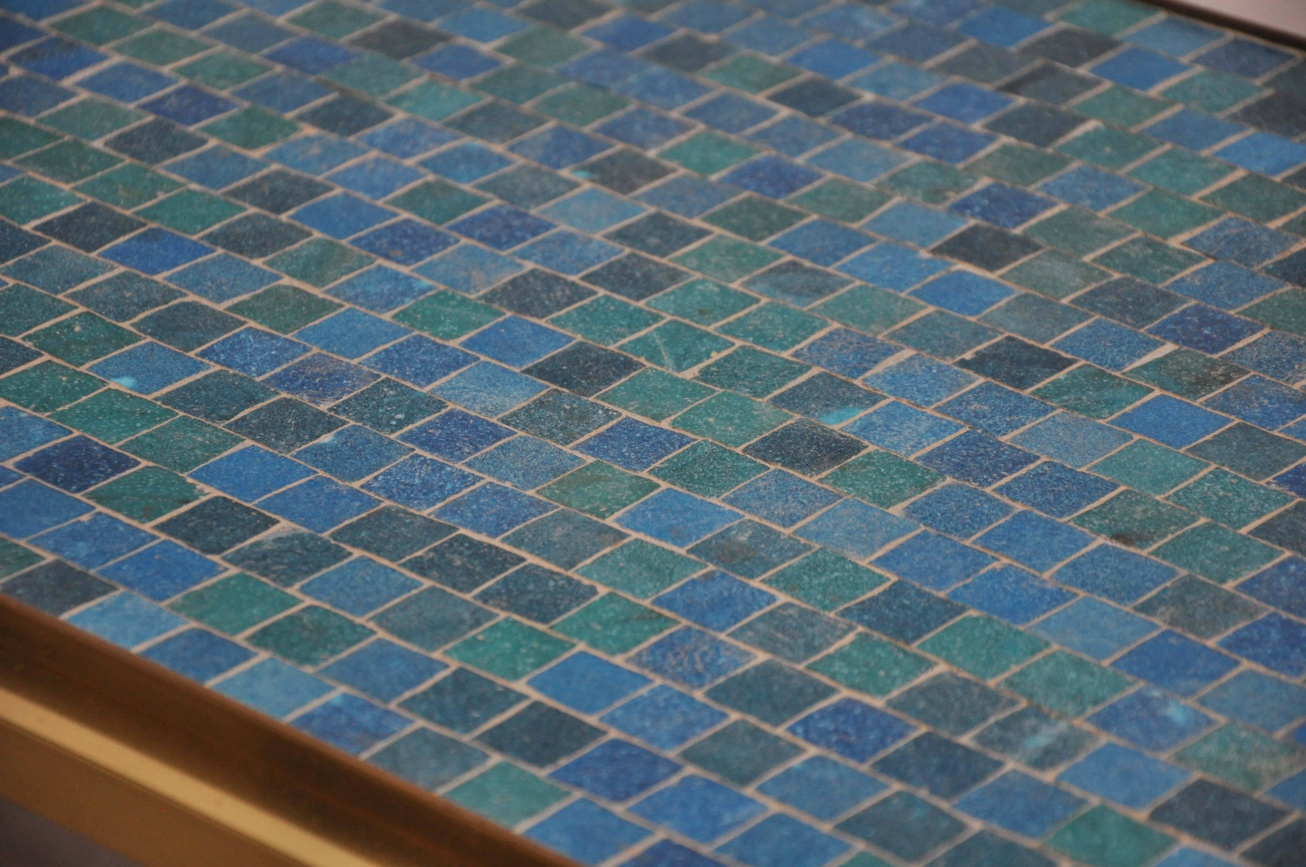 Dunbar Mosaic Murano Glass Tile Coffee Table by Edward Wormley 1
