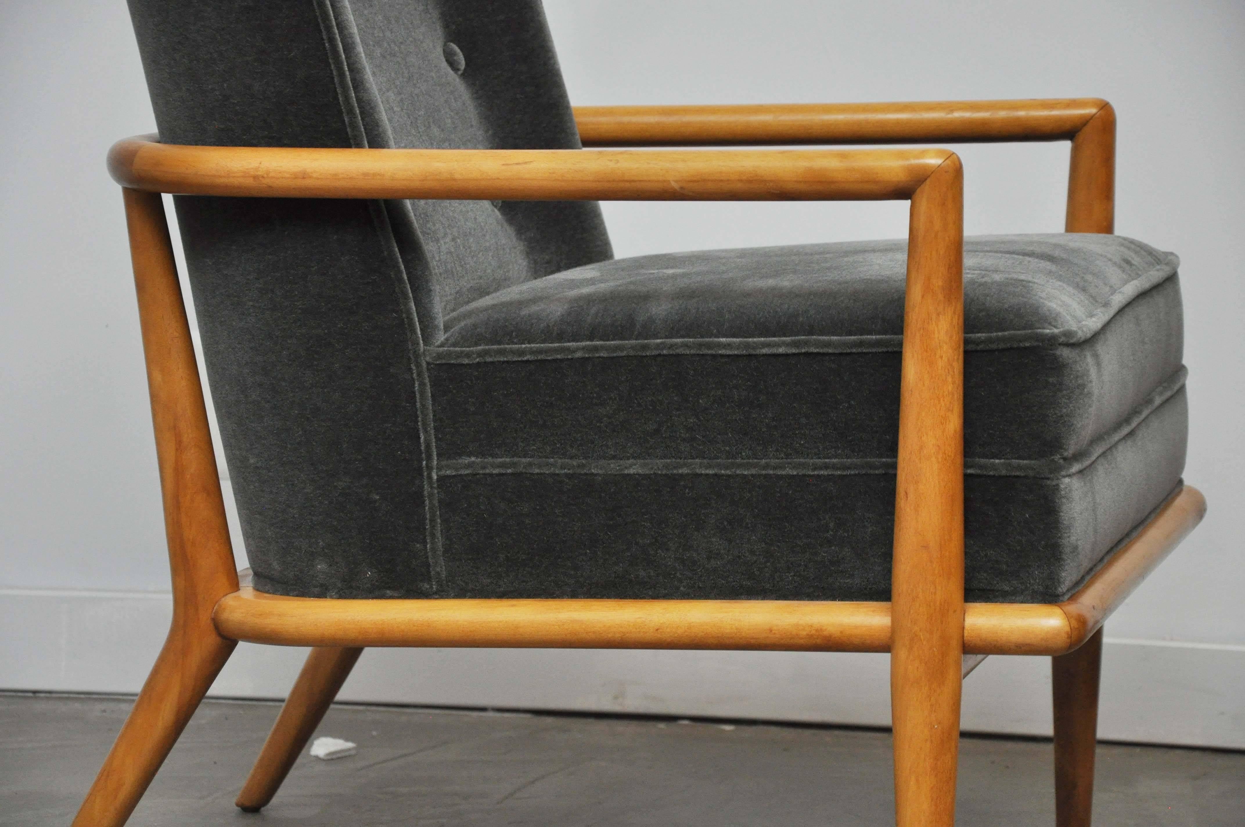 Mid-Century Modern T.H. Robsjohn-Gibbings, Pair of Lounge Chairs
