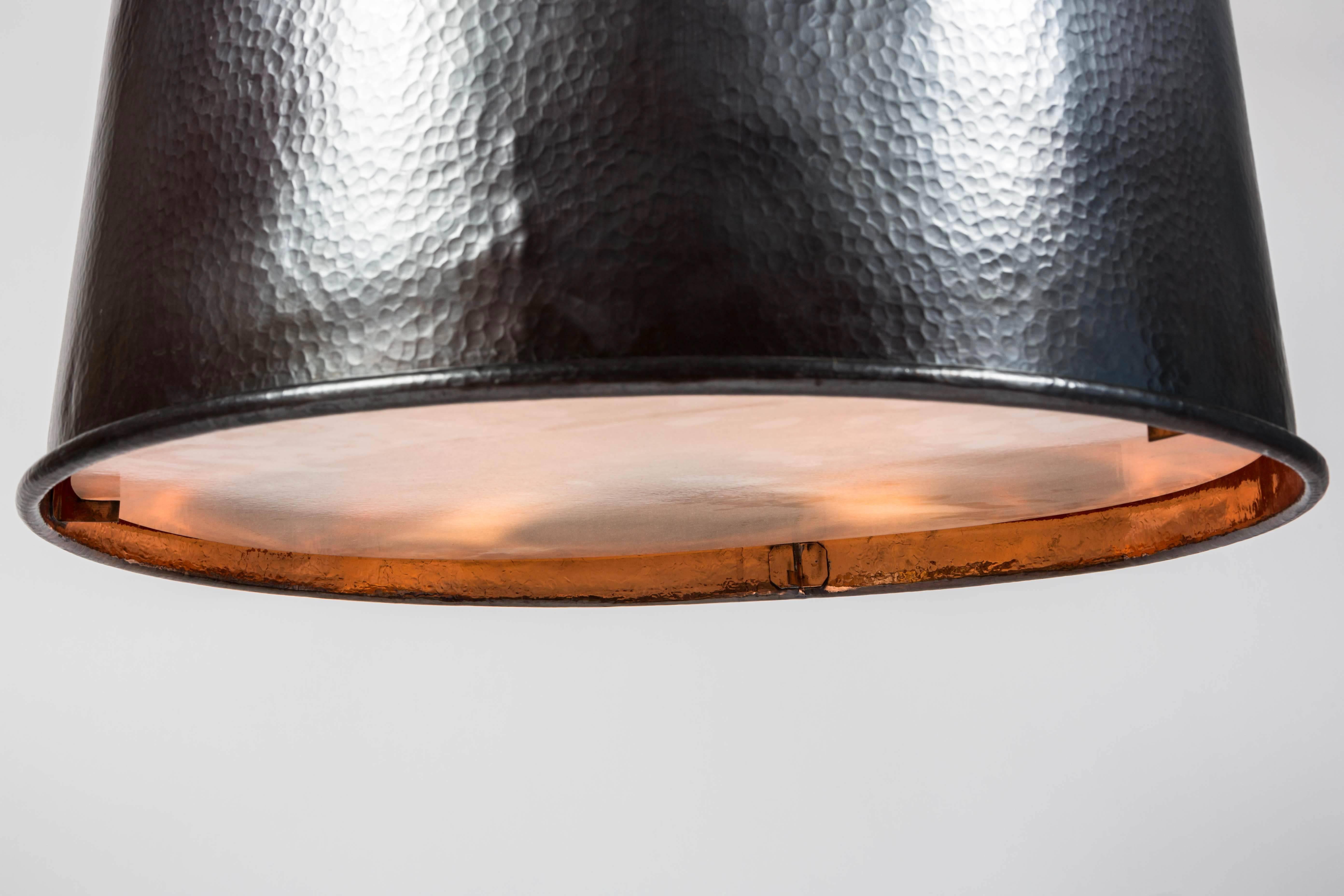 American Copper Drum Light Fixture