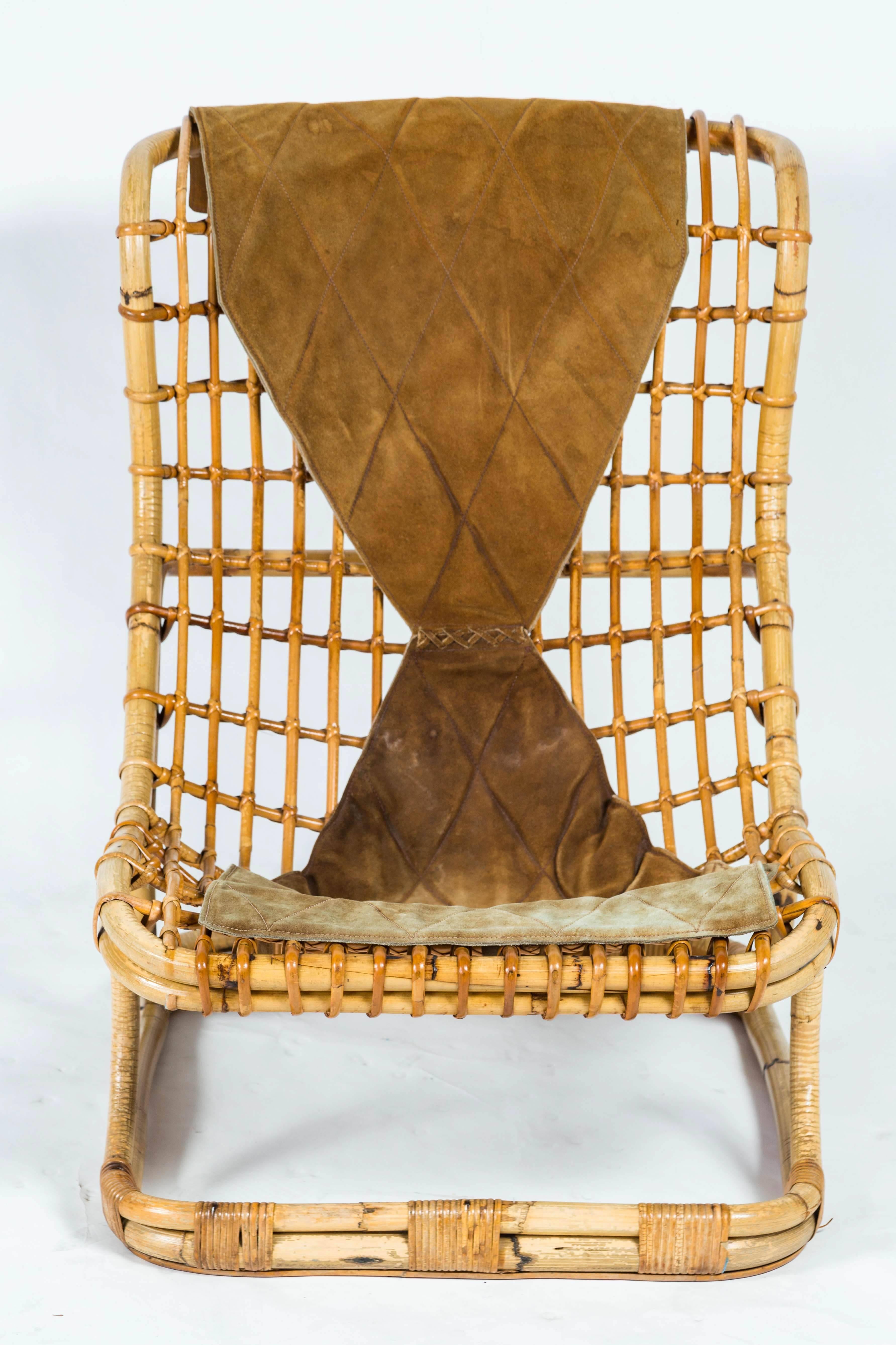 Scandinavian Modern DANISH RATTAN FURNITURE SET, c. 1950 For Sale