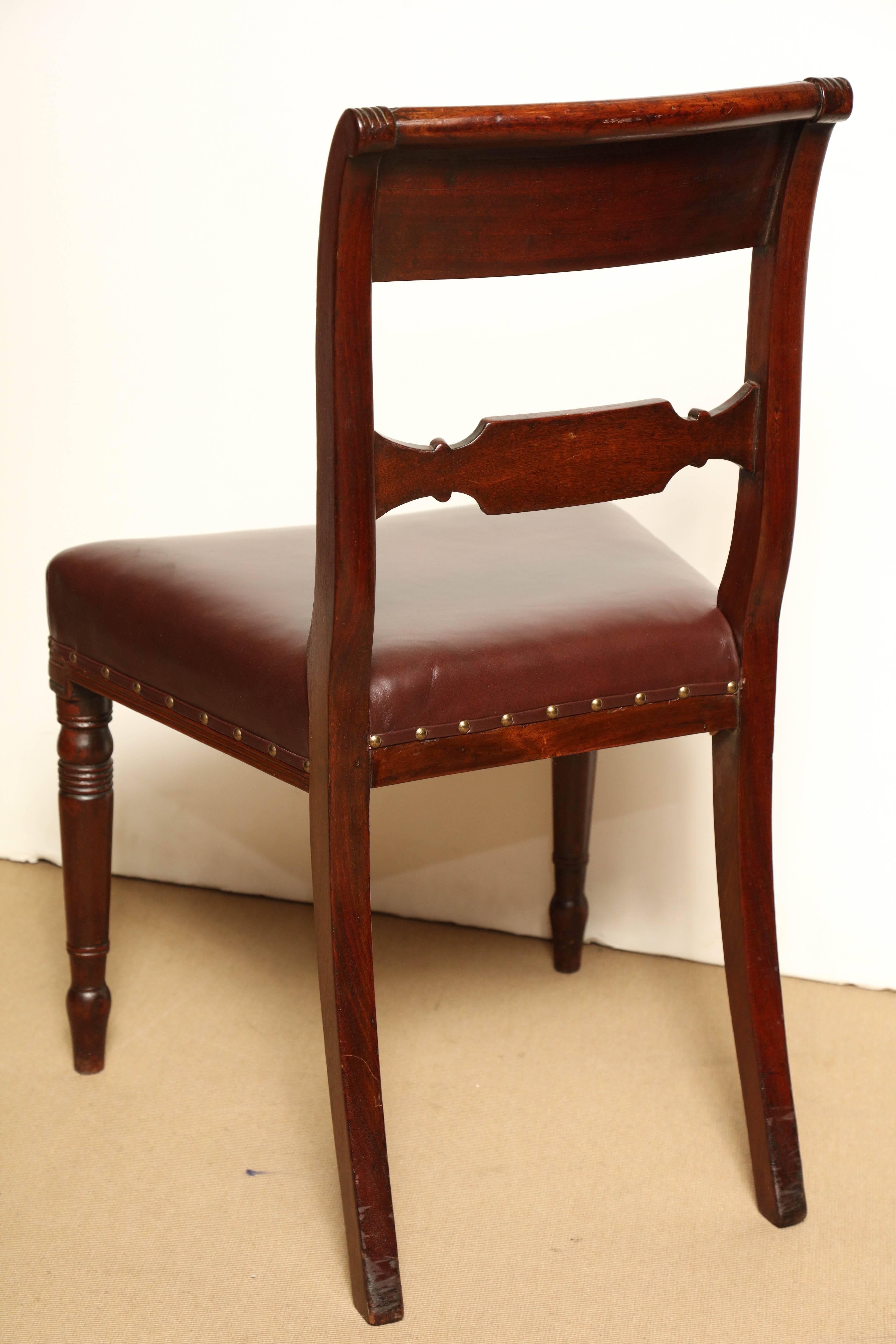 Pair of Early 19th Century English Regency Side Chairs 4