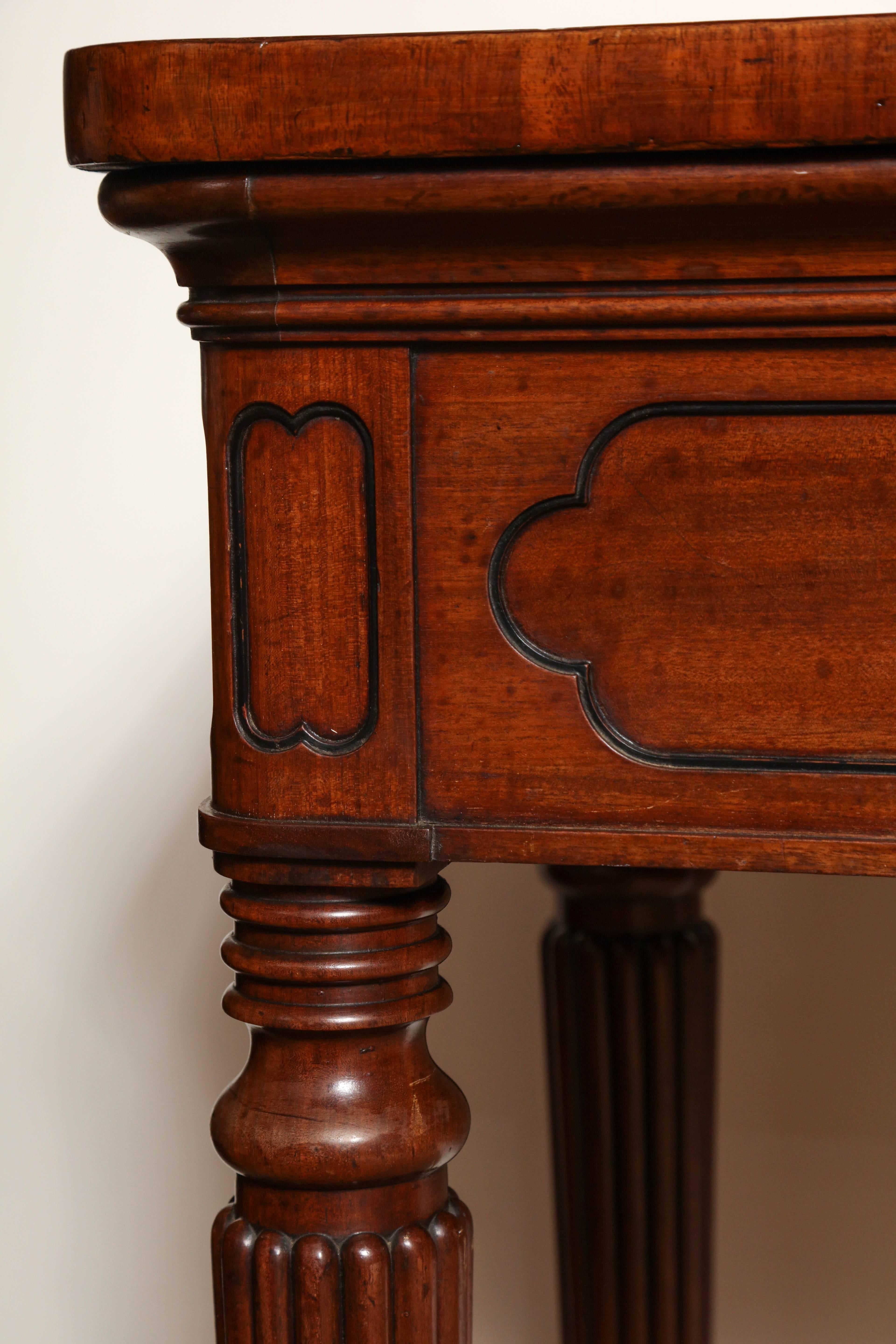 Mid-19th Century Irish, Mahogany Console In Excellent Condition In New York, NY