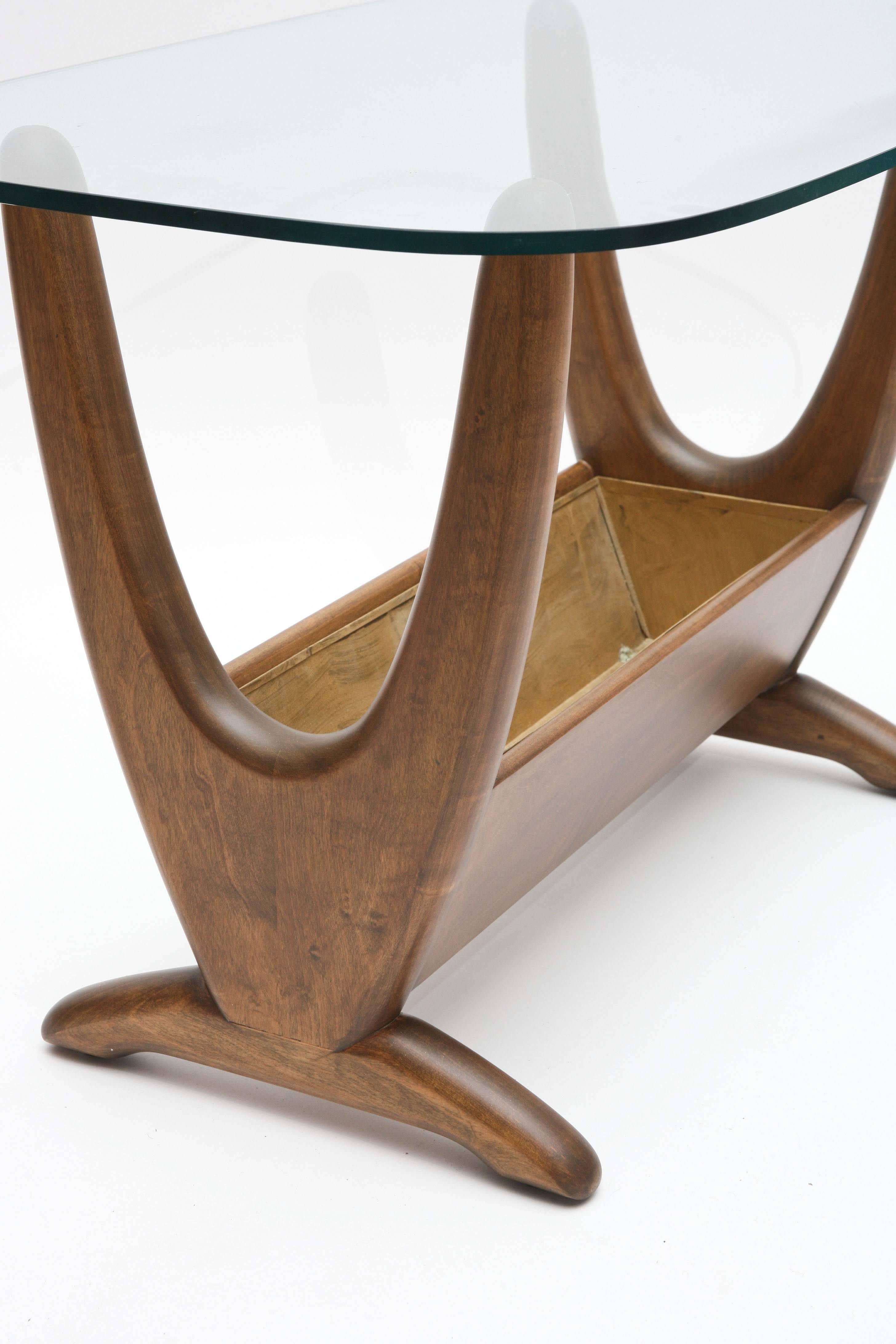 adrian pearsall planter coffee table