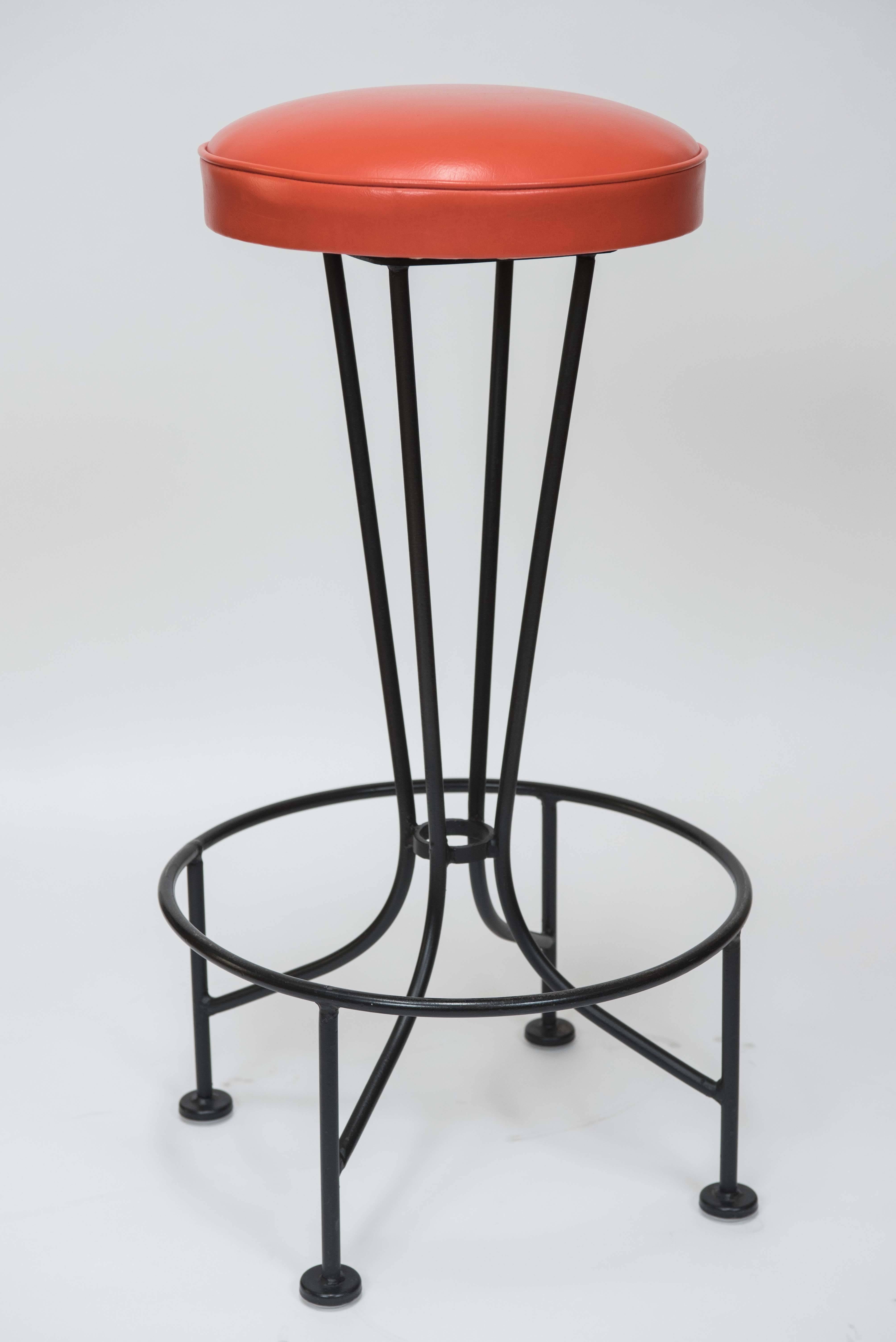 Set of Four Vintage "Atomic" Bar Stools, circa 1960s at 1stDibs