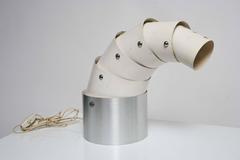 Mid-Century Modern Italian Arredoluce Style Articulated Steel Table Lamp