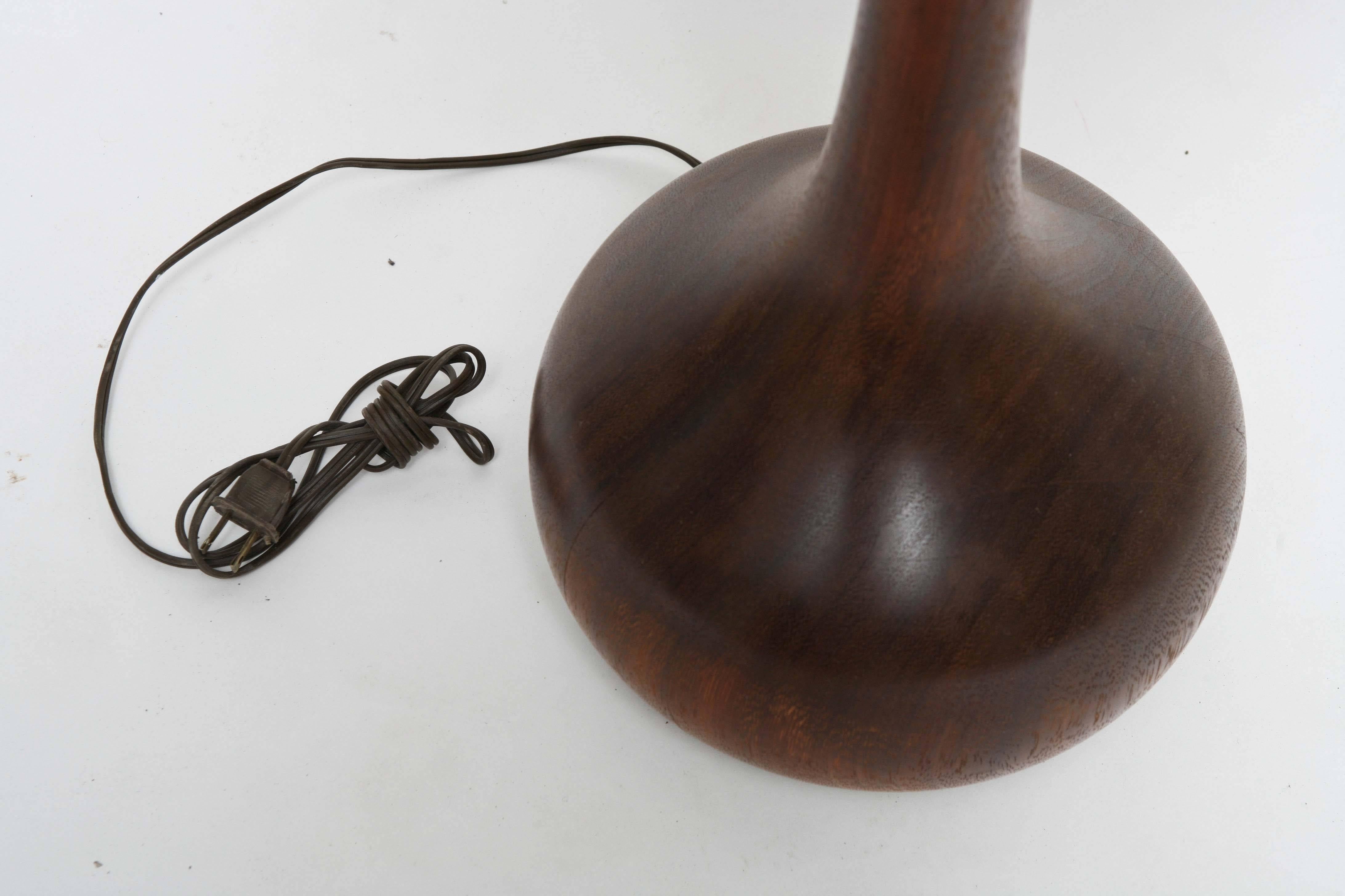 20th Century Mid-Century Danish Modern Wood Teardrop Table Floor Lamp Gordon Martz Style