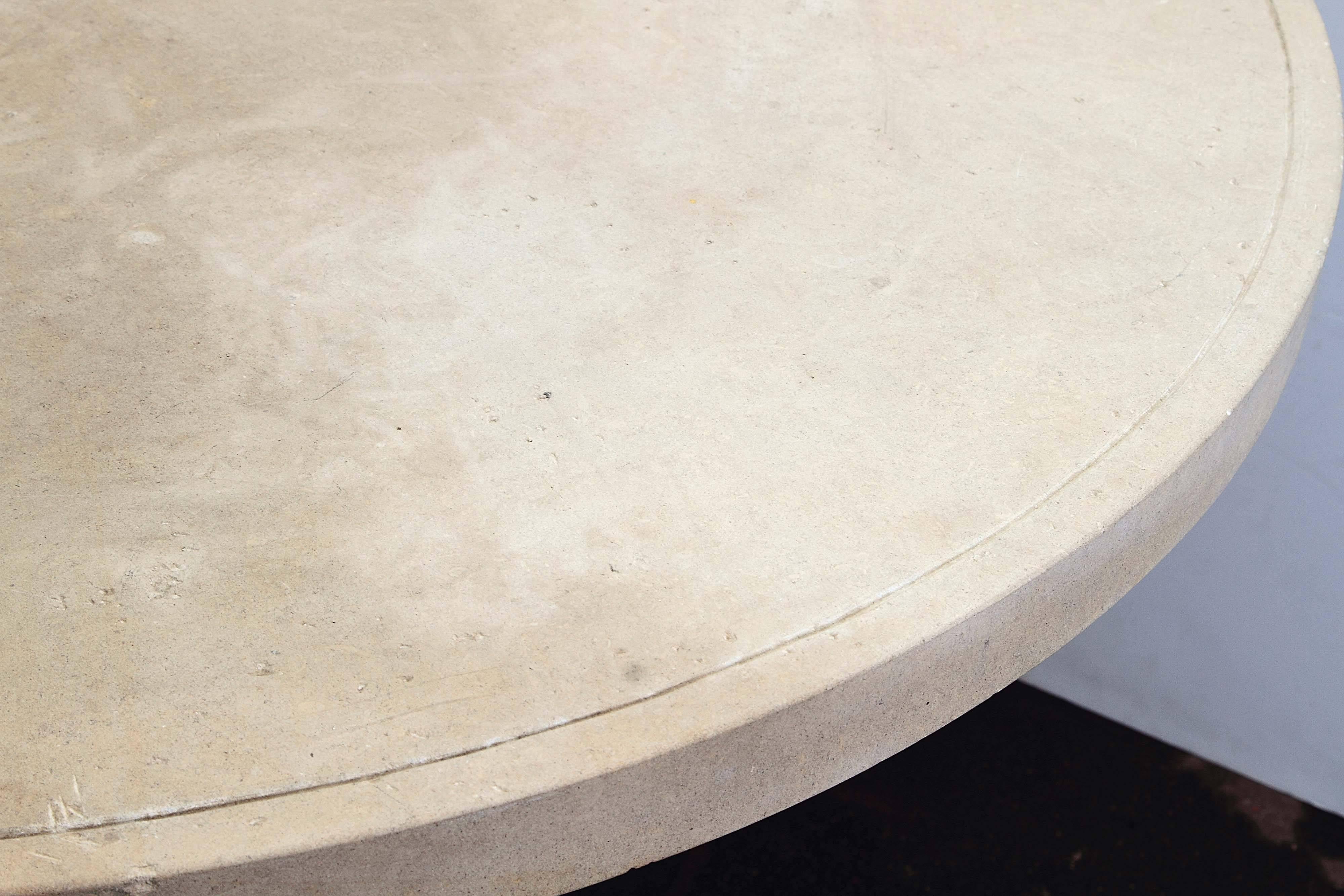 limestone outdoor table