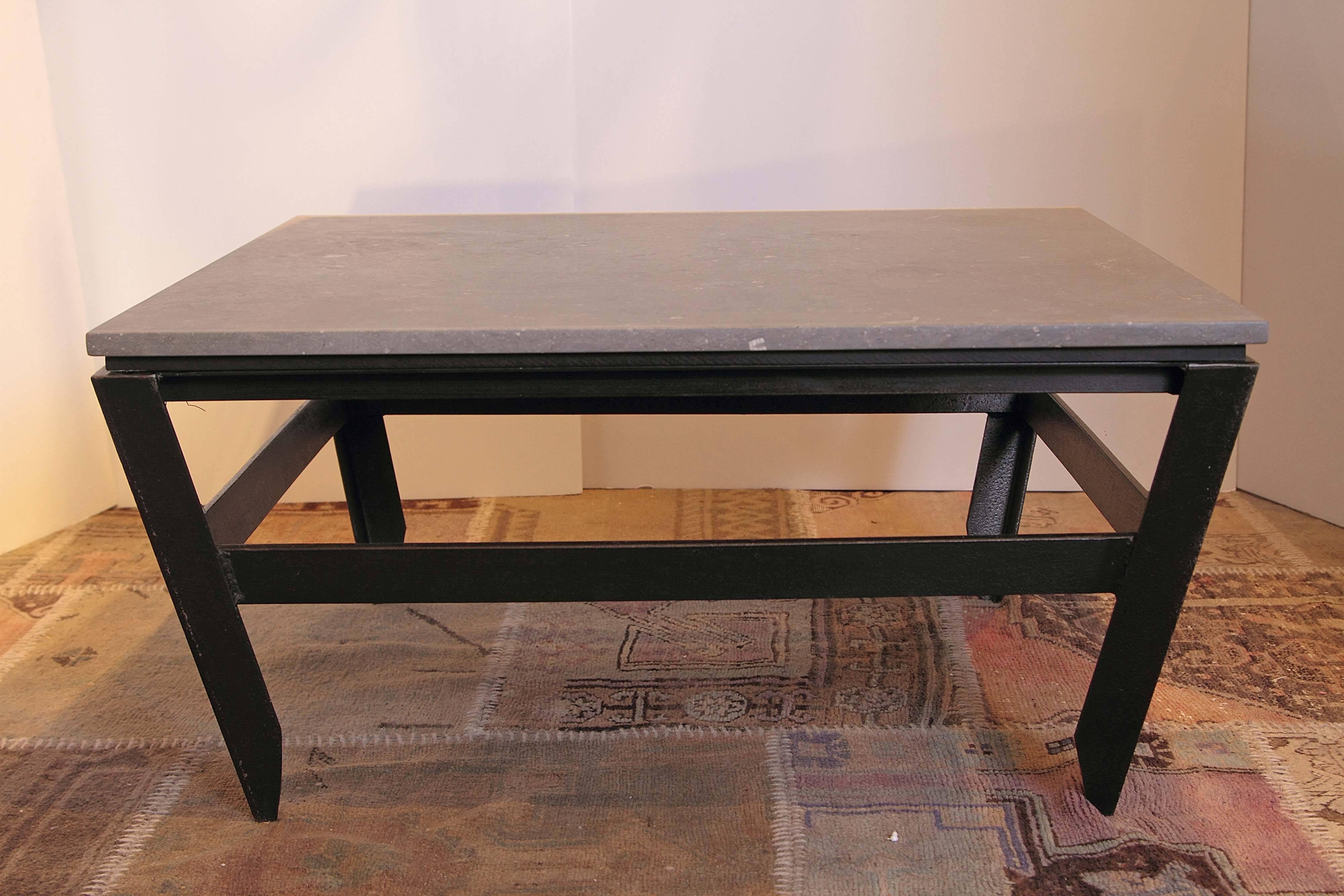 French Modern Angled Coffee Table In Excellent Condition In Dallas, TX