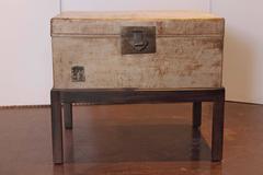 Retro 1960s Beige South Asian Trunk with Stand