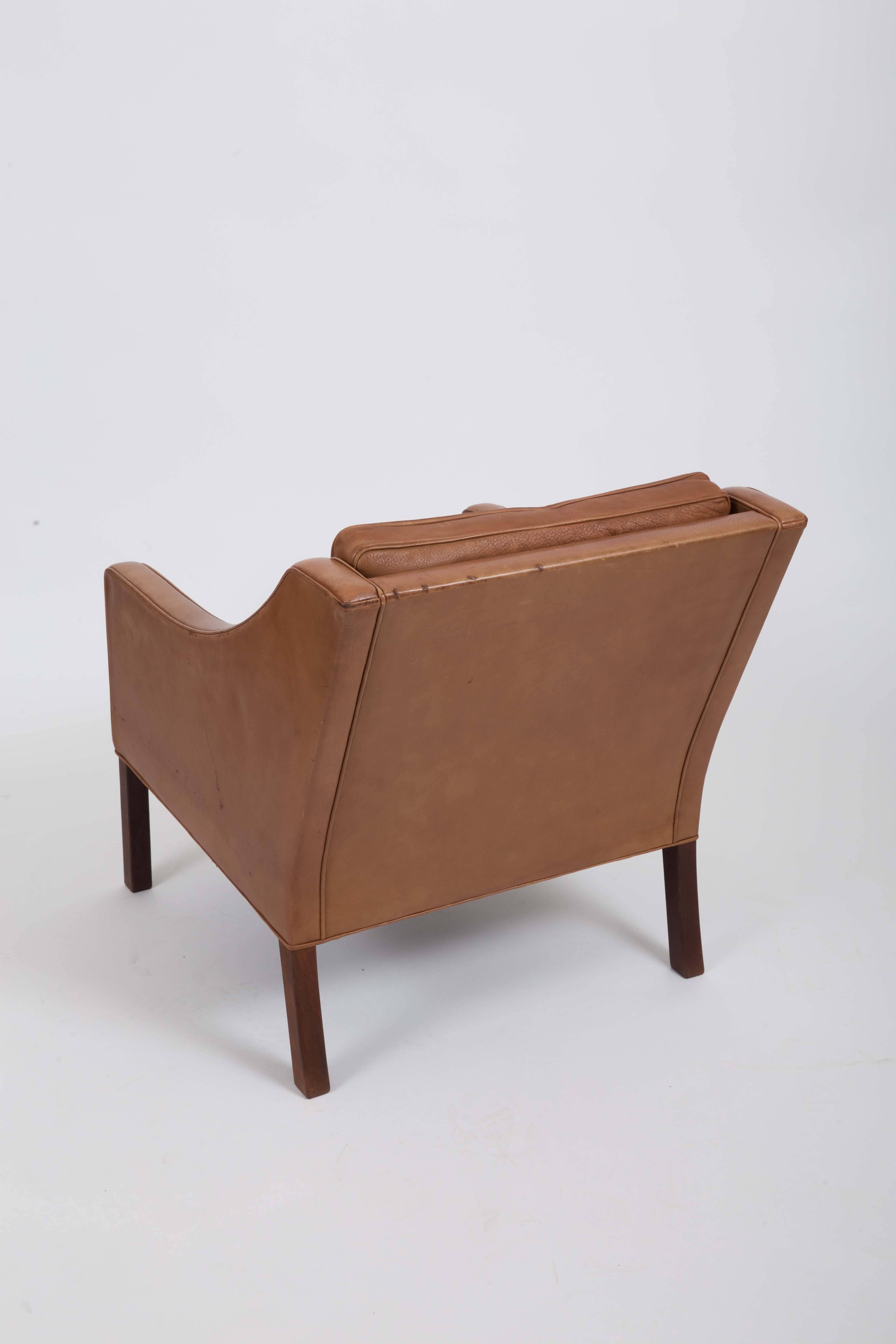 Pair of Børge Mogensen Leather Chairs 1