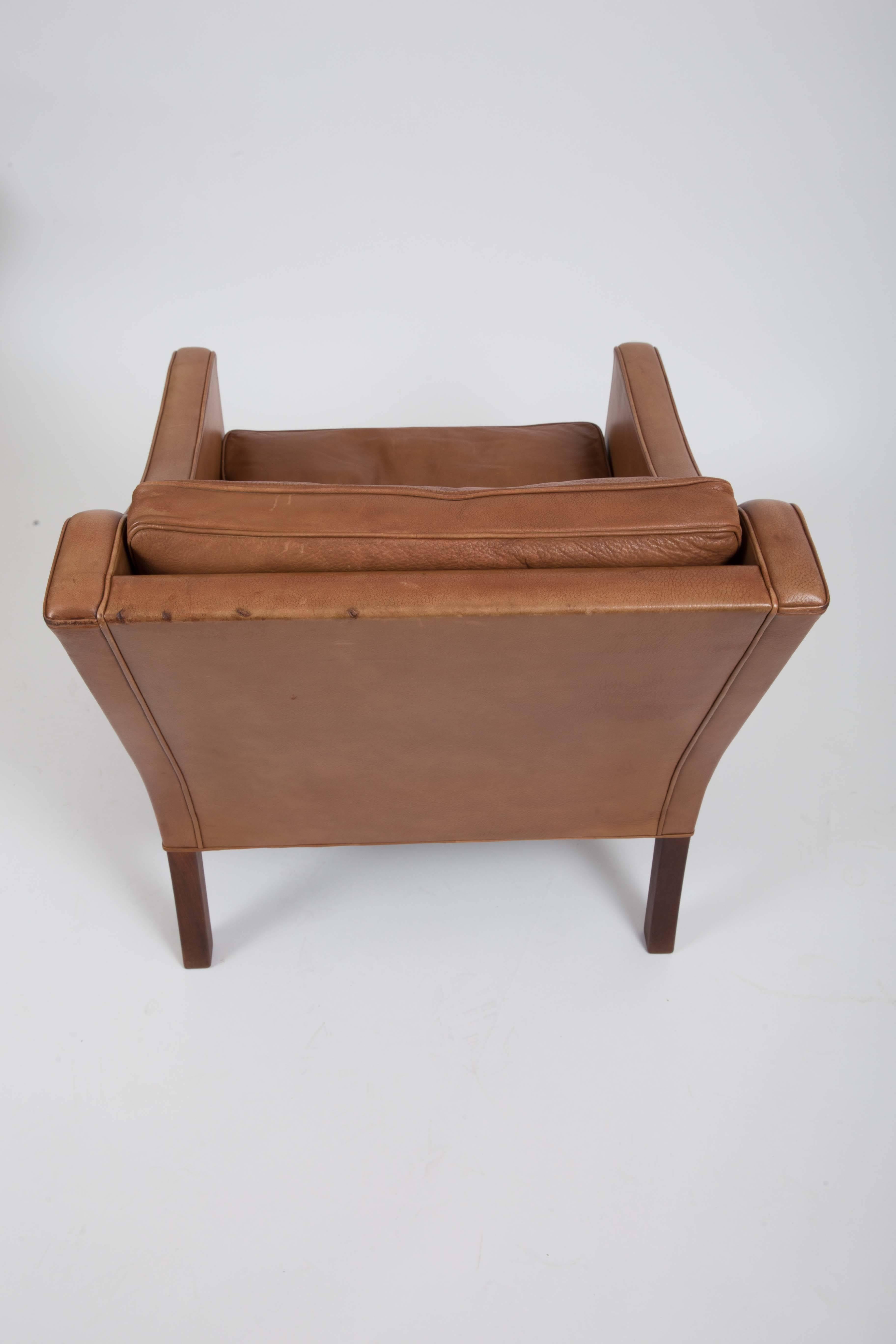 Pair of Børge Mogensen Leather Chairs 2