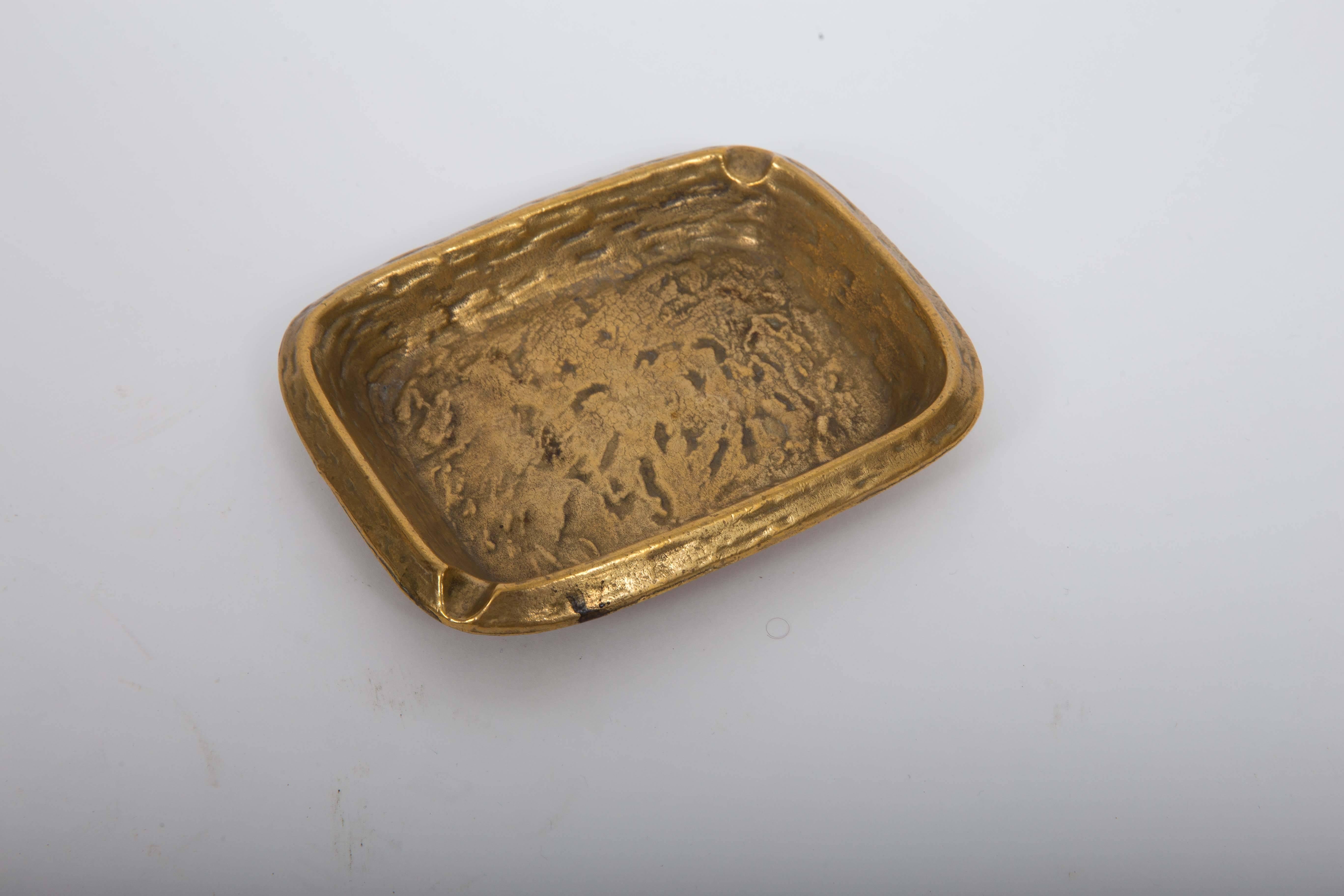 French Bronze Ashtray by Costa Coulentianos