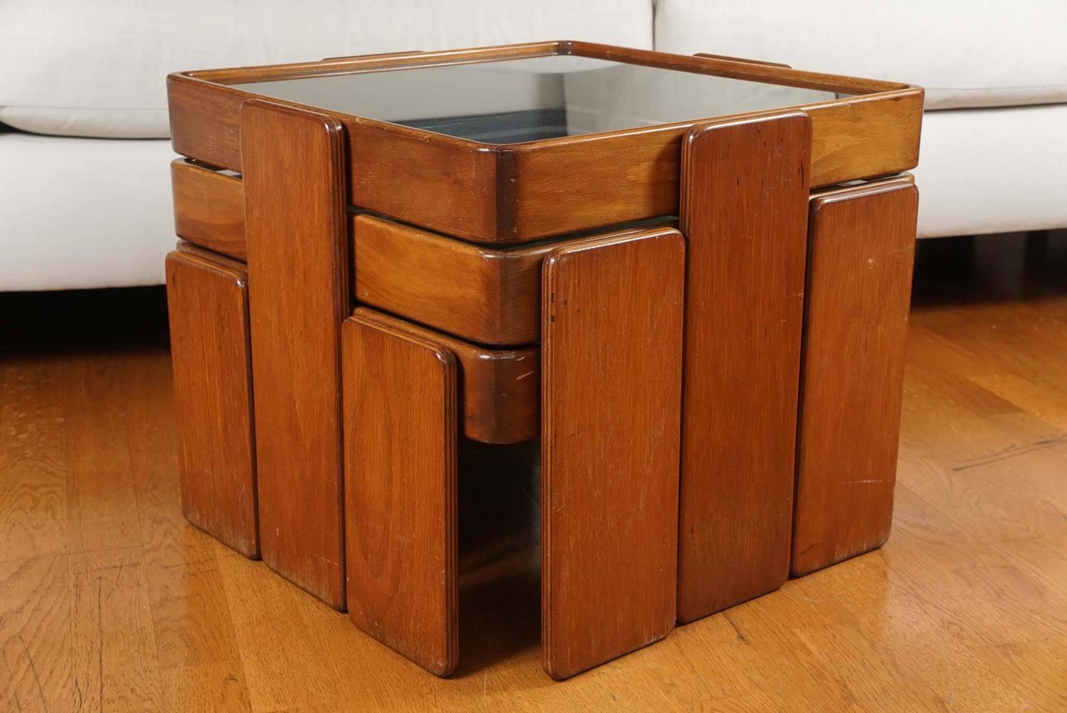 Geometric Set of Nesting Tables at 1stdibs