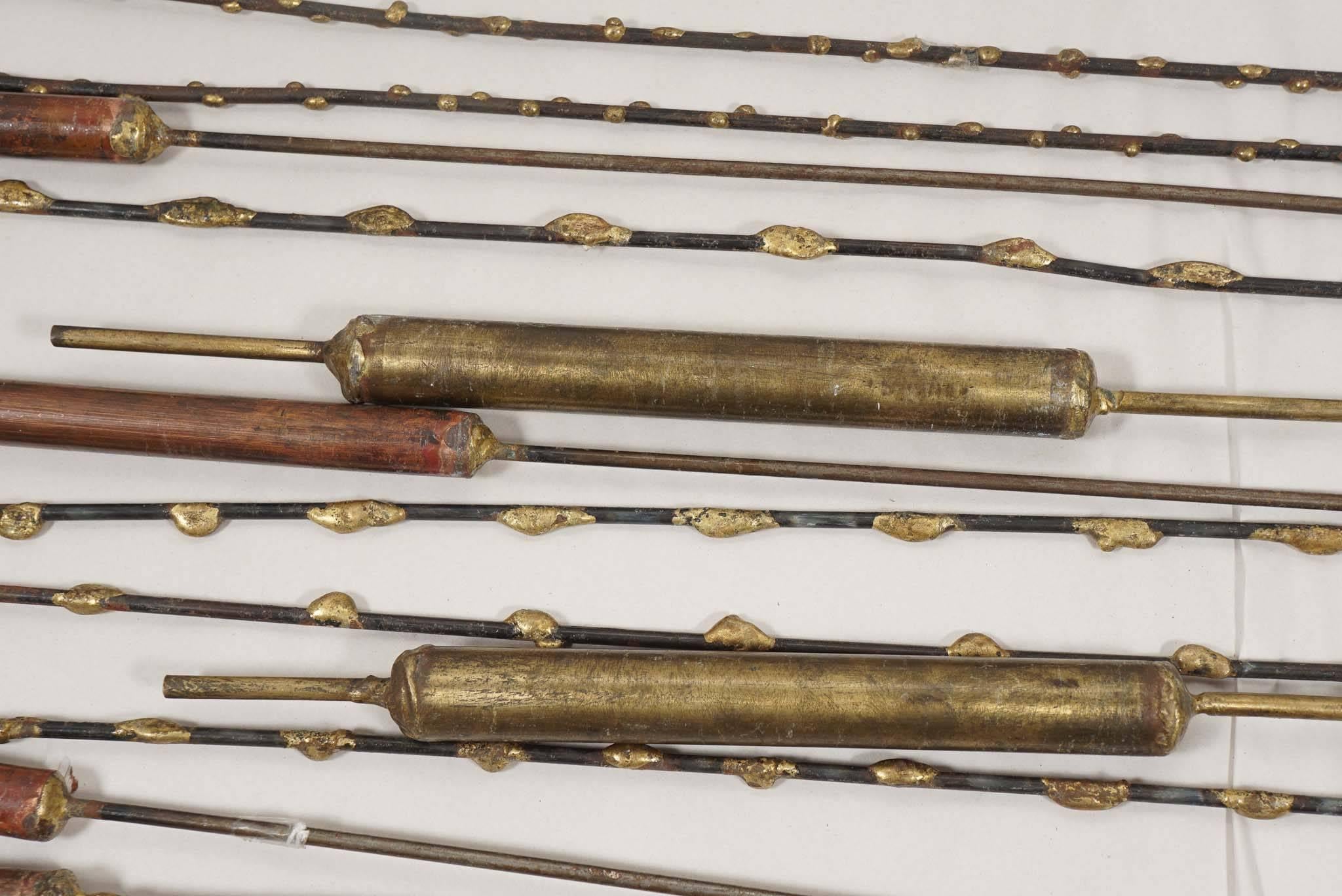 Late 20th Century Copper Cattails