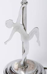 Art Deco chrome table lamp, England circa 1925