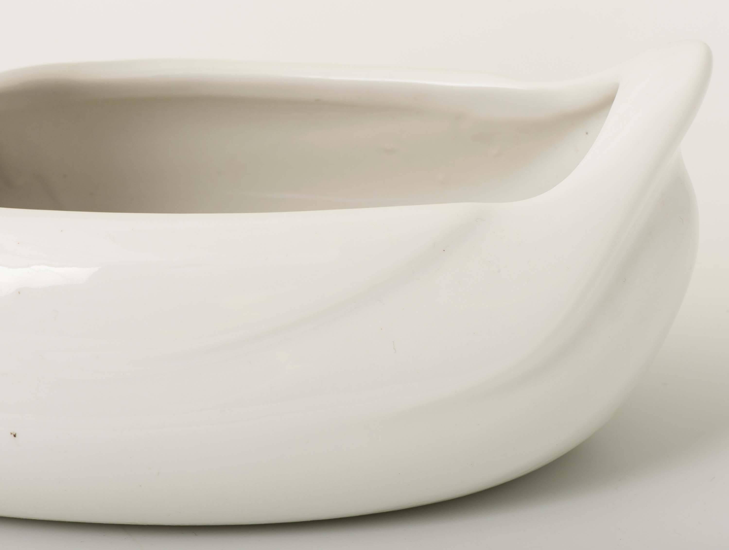 Porcelain Piero Fornasetti porcelain flower pot 