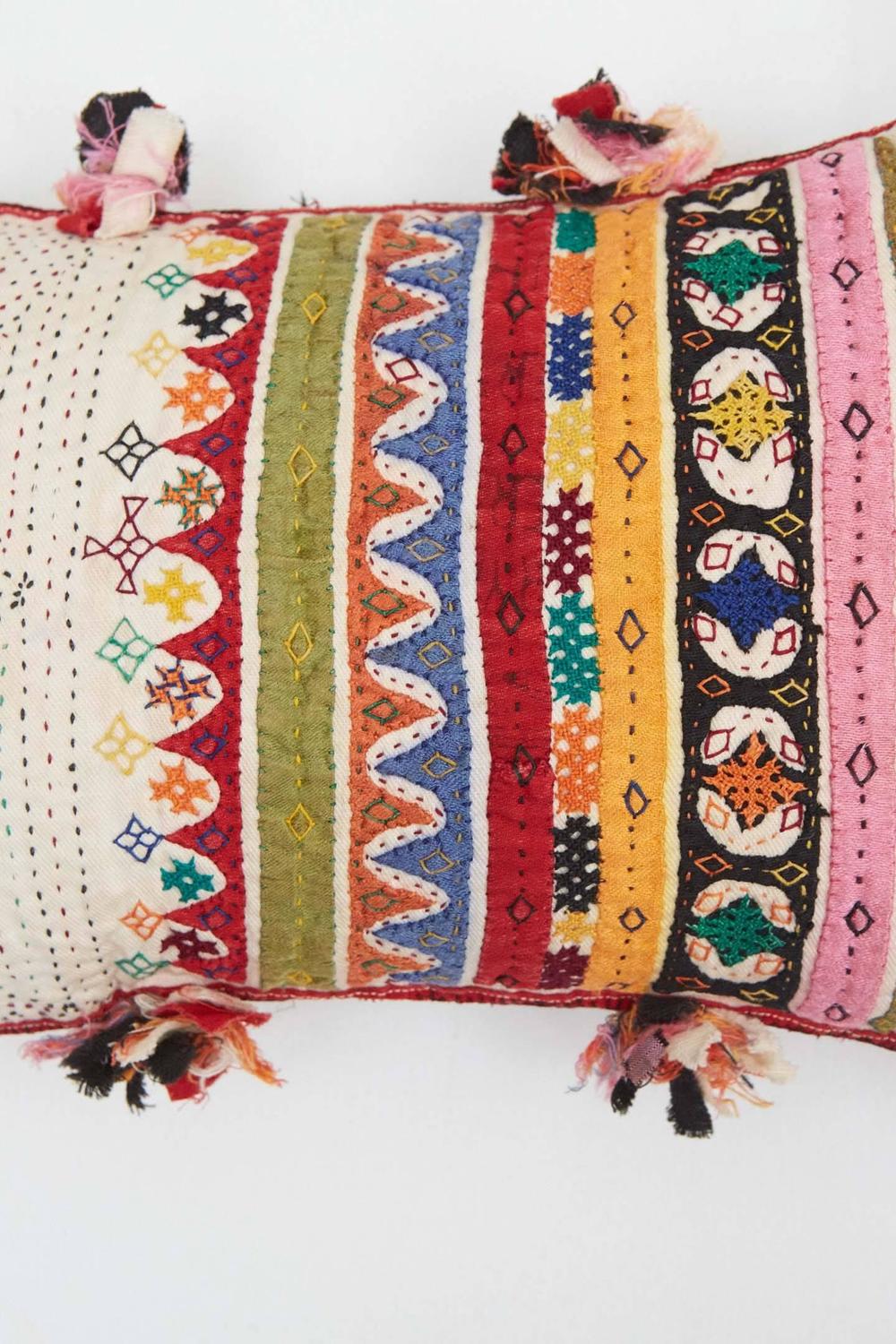 Gujarati Quilted Pillow, Small at 1stdibs