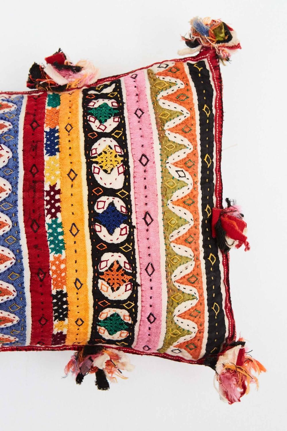 Gujarati Quilted Pillow, Small at 1stdibs
