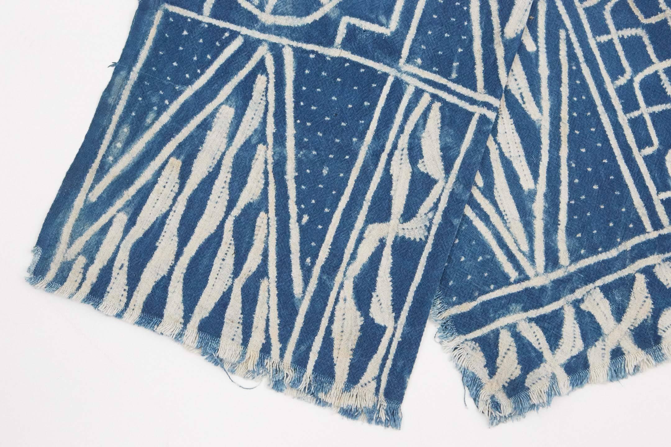 Cameroonian Ngoop Indigo Panel For Sale