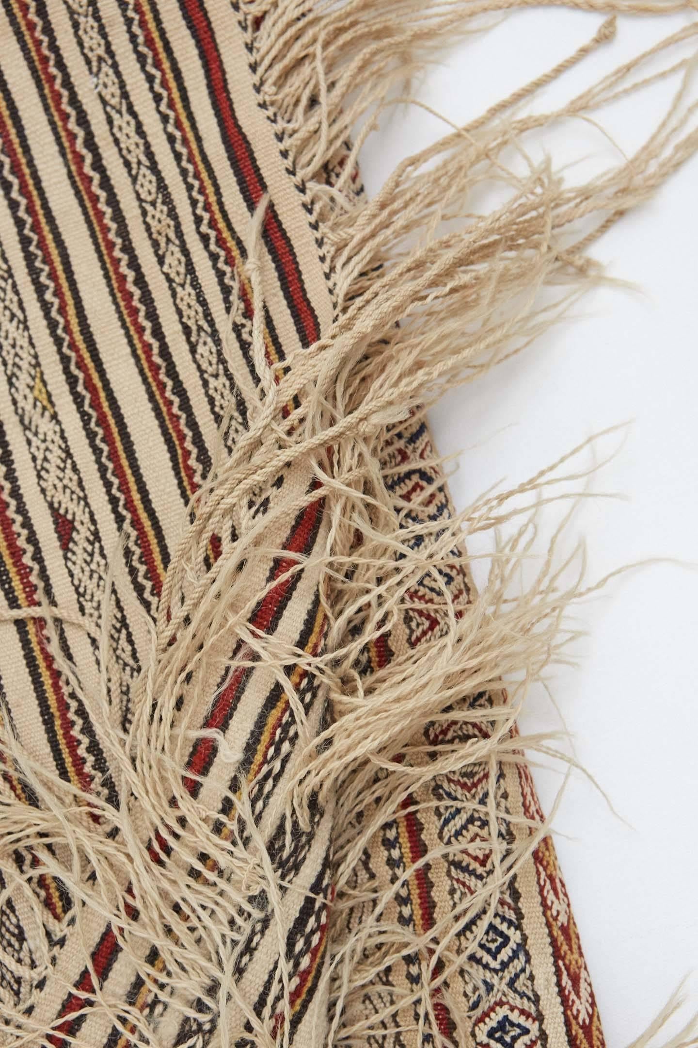 Hand-Woven Beni Ourain Moroccan Textile For Sale