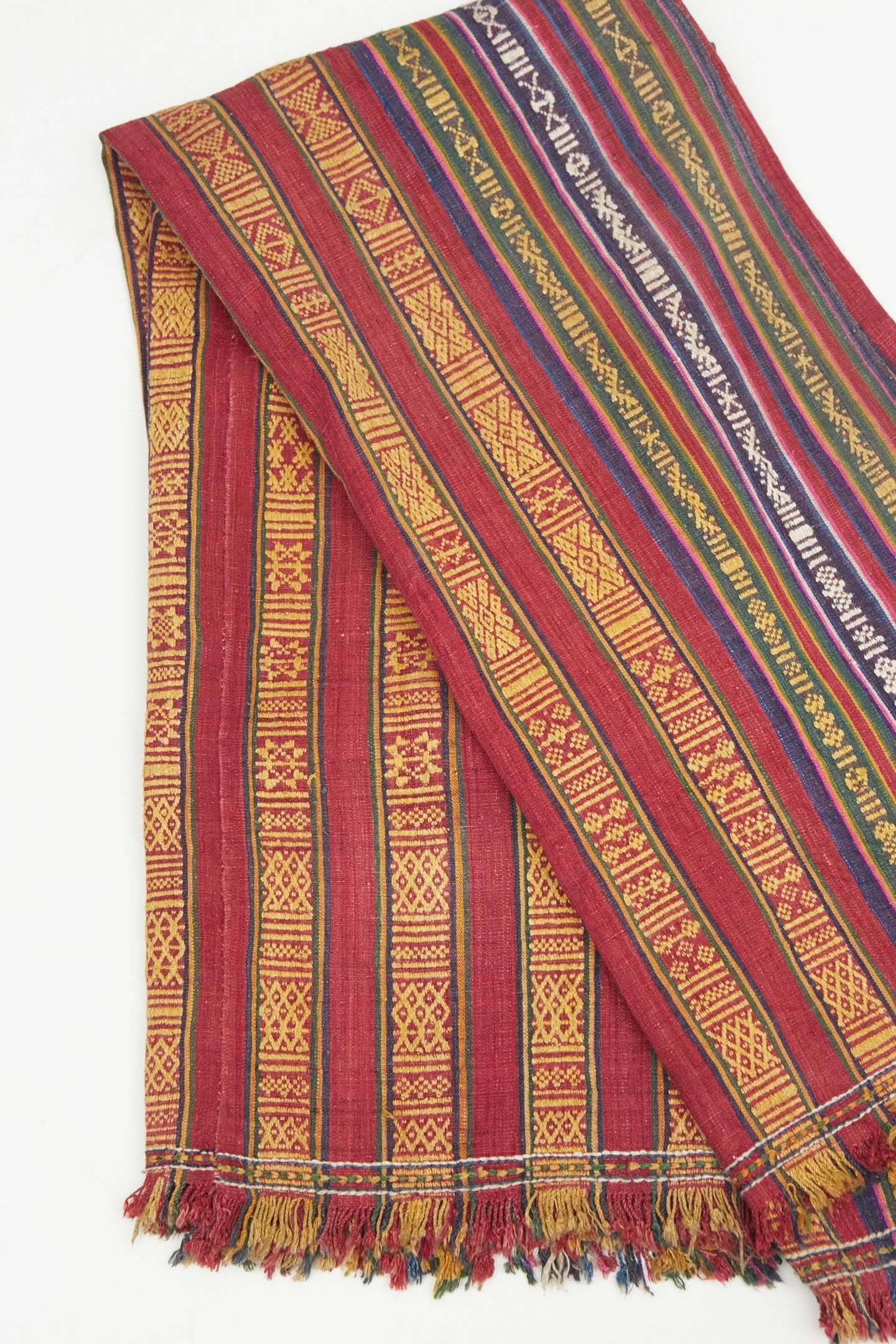 Hand-Woven Bhutanese Skirt Panel For Sale