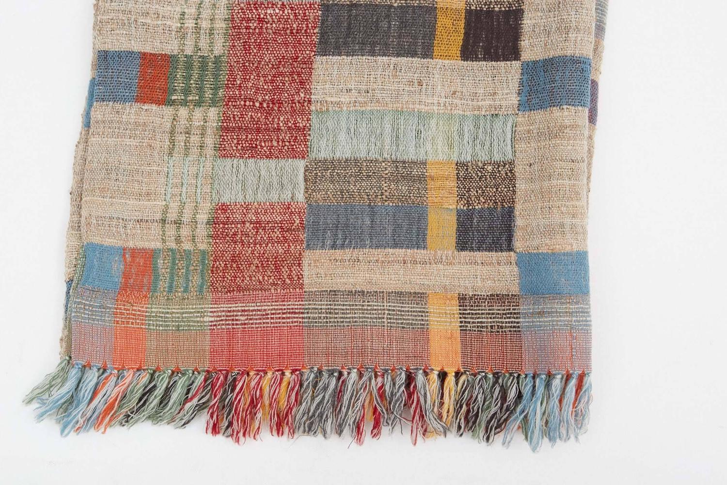 Handwoven Indian Throw at 1stdibs