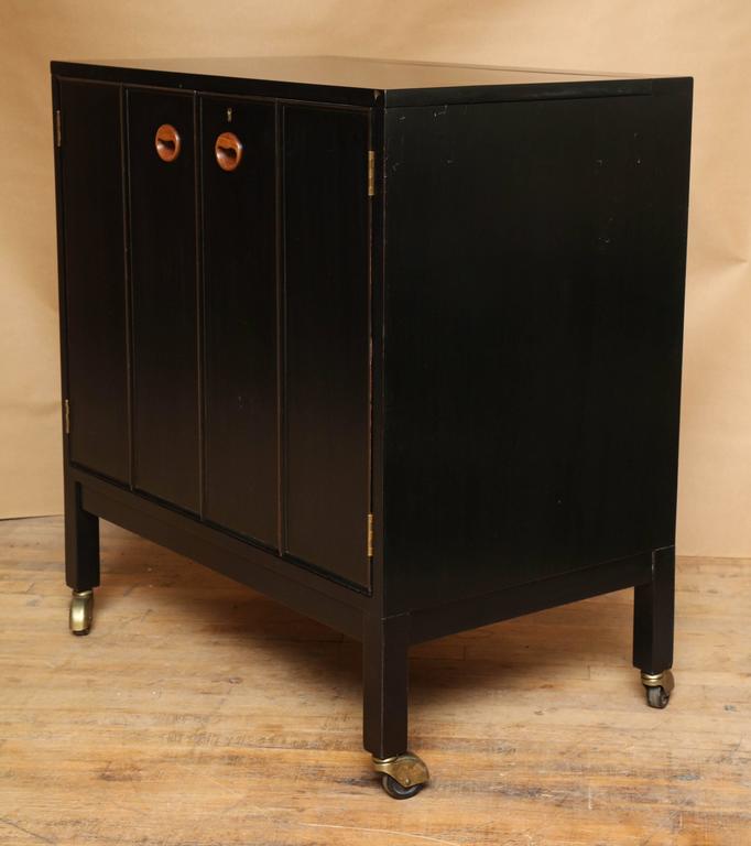 Mahogany Locking Bar by Edward Wormley at 1stDibs