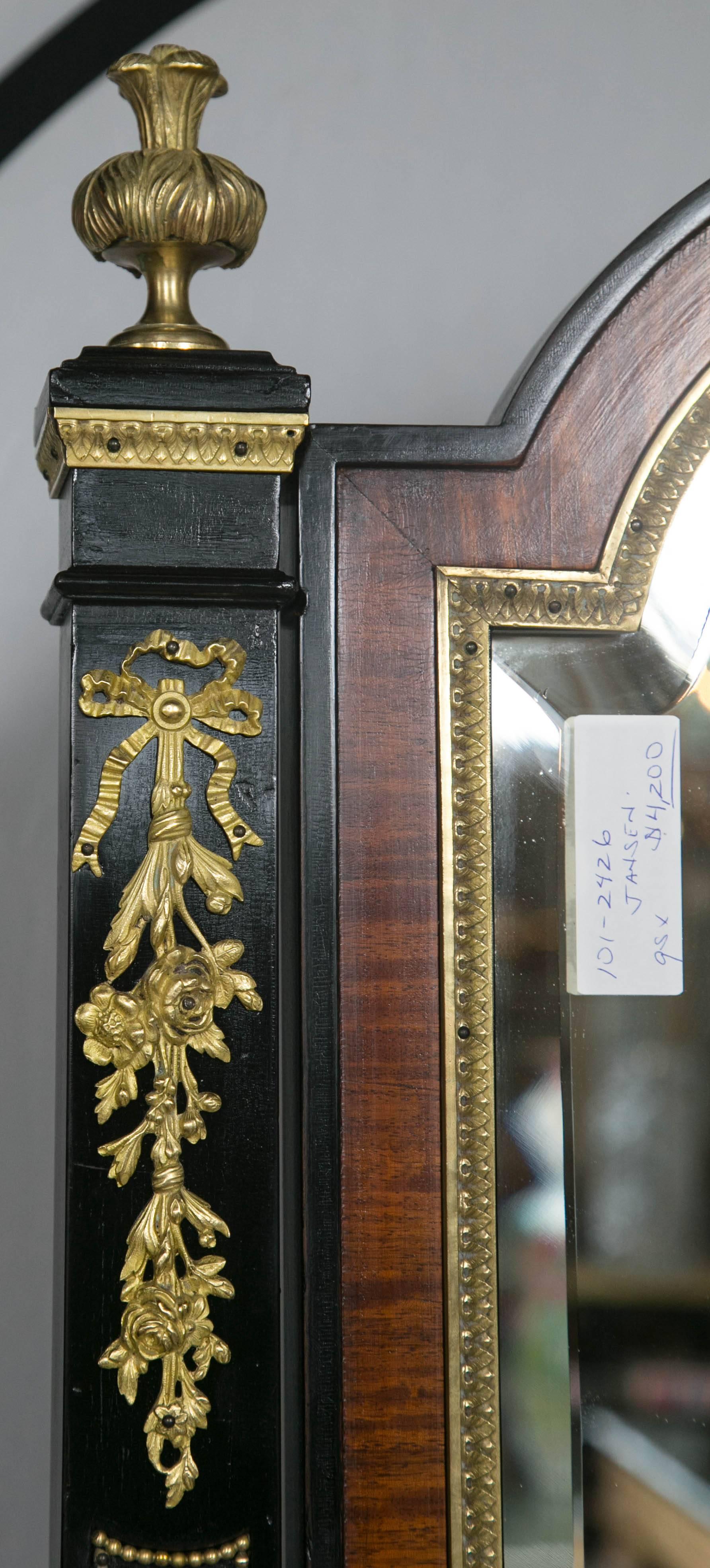 Louis XVI Bronze-Mounted Cheval Tilting Mirror by Maison Jansen