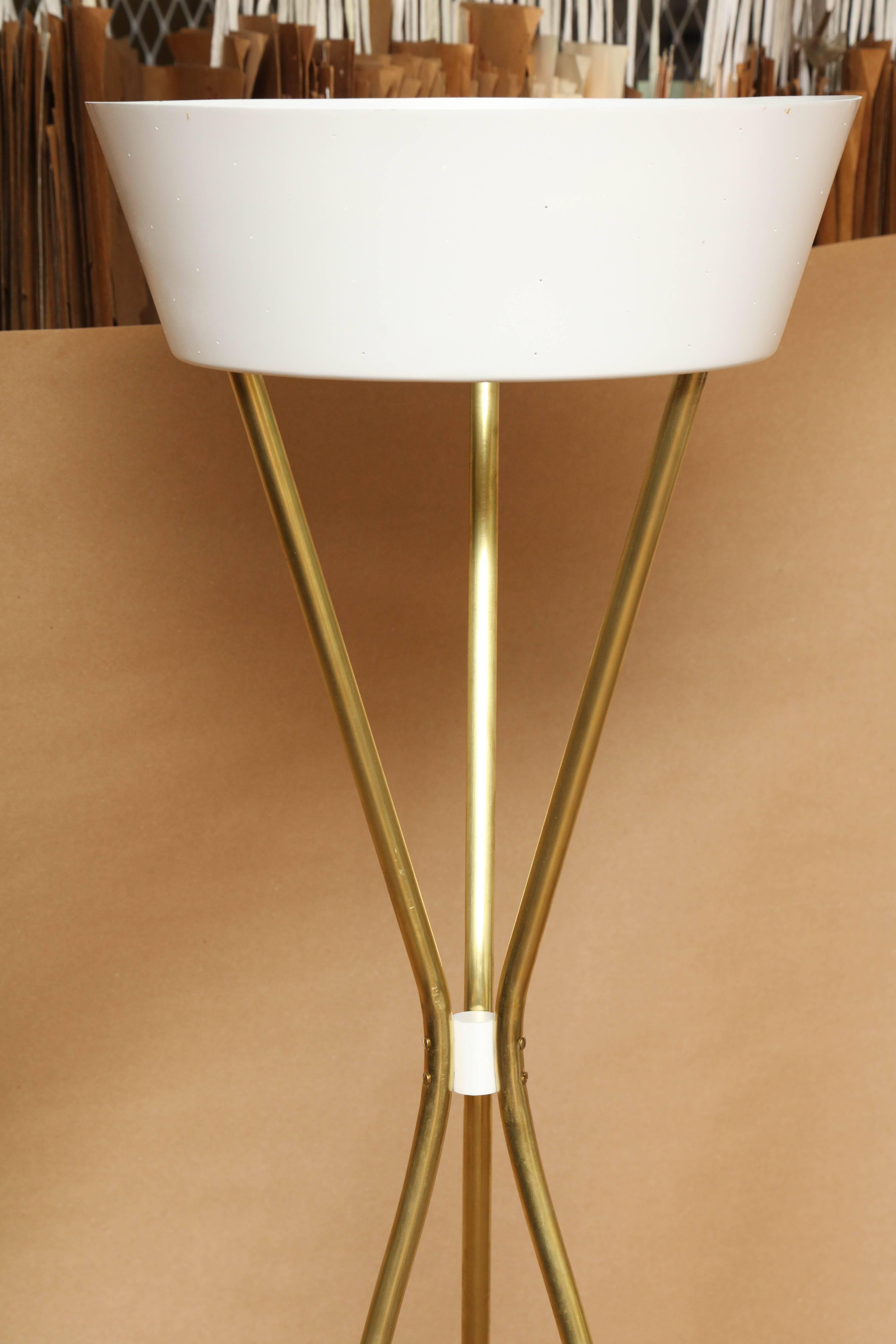 Mid-Century Modern 1950s Gerald Thurston Torchère Floor Lamp