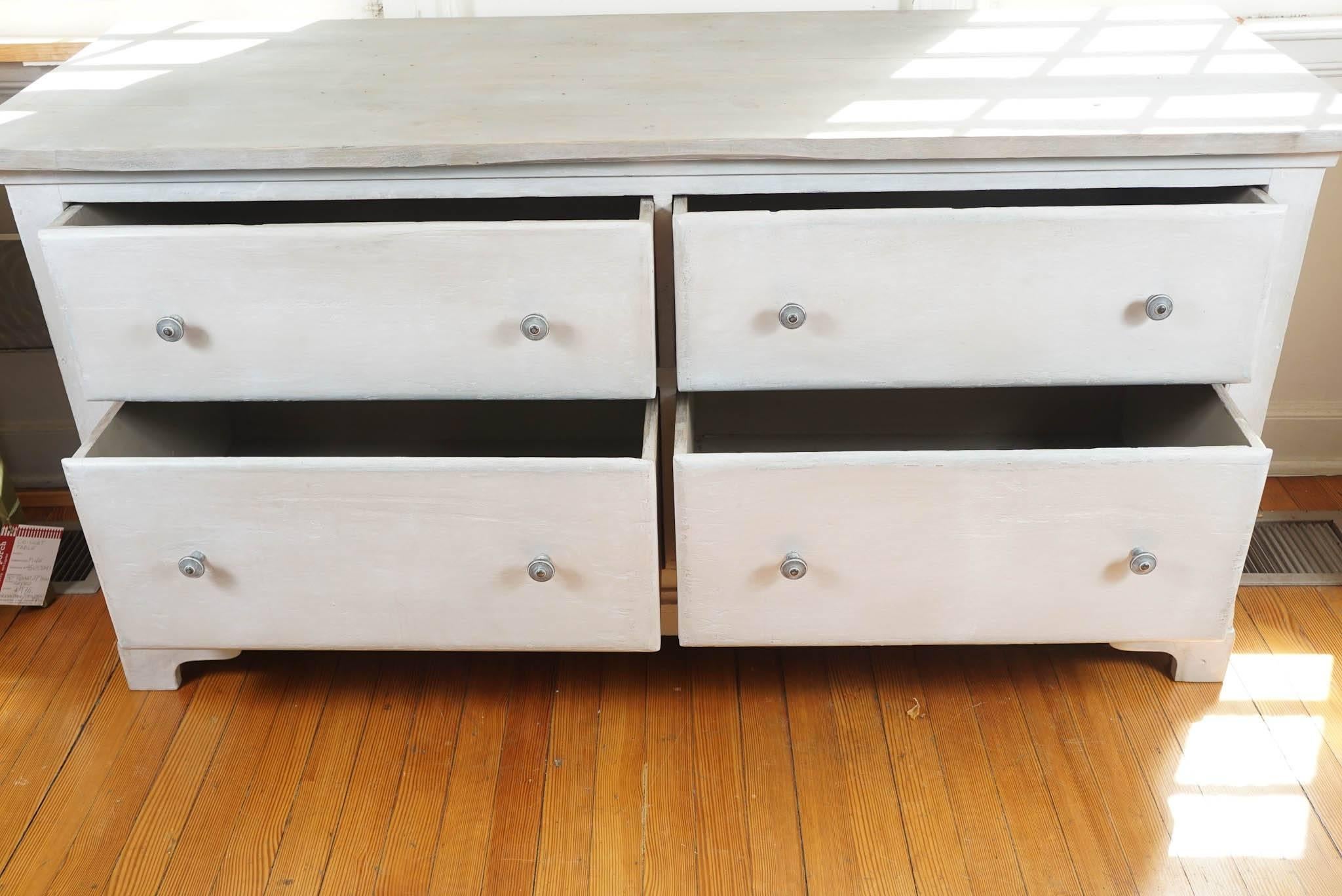 Late 19th Century Four-Drawer Painted Dresser Base