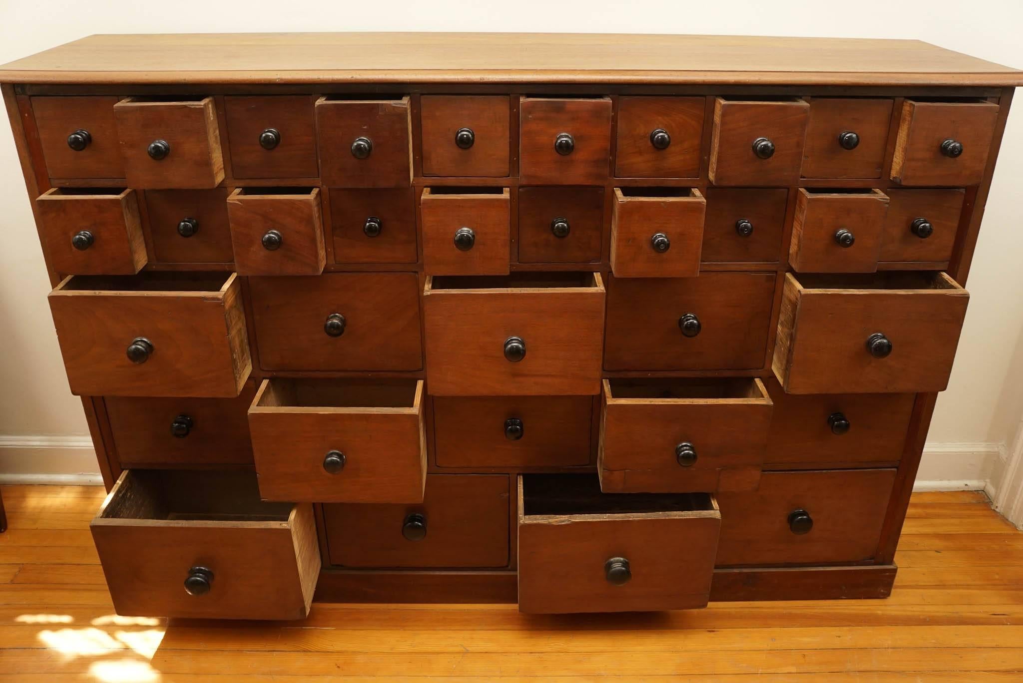 34-Drawer Apothecary In Excellent Condition In Sheffield, MA