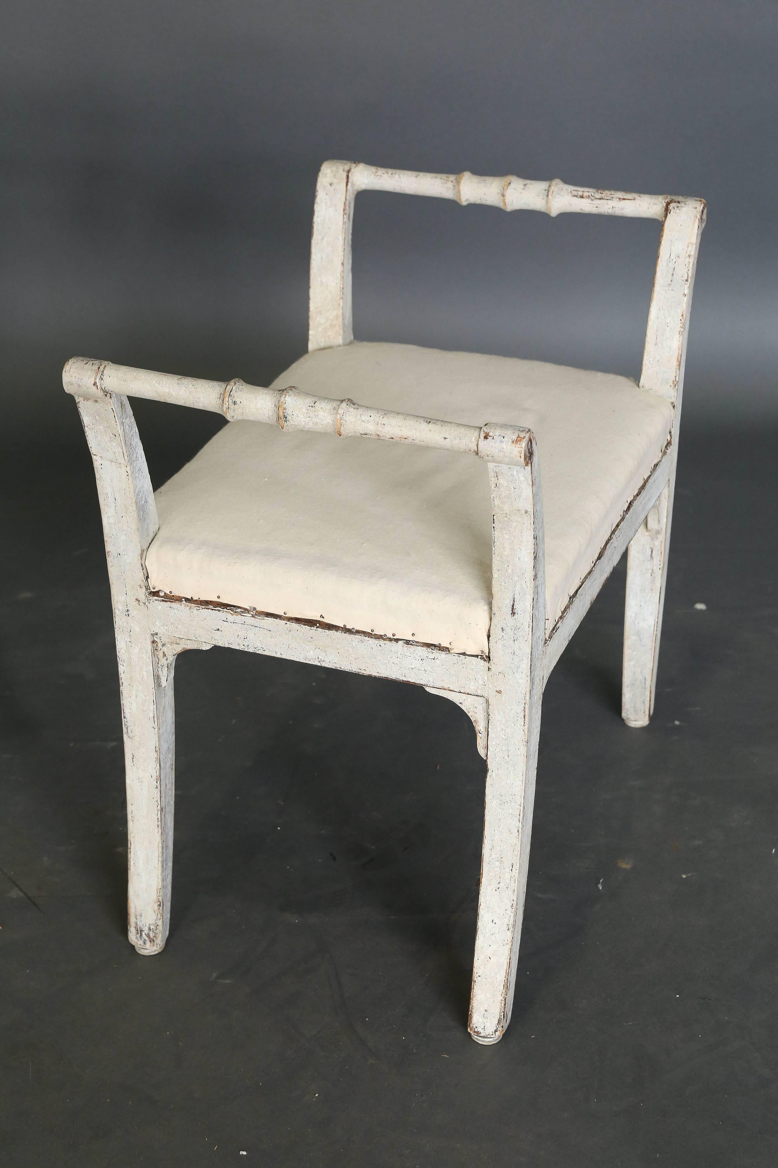 Antique Pair of 19th Century Gustavian Swedish Benches or Stools 2