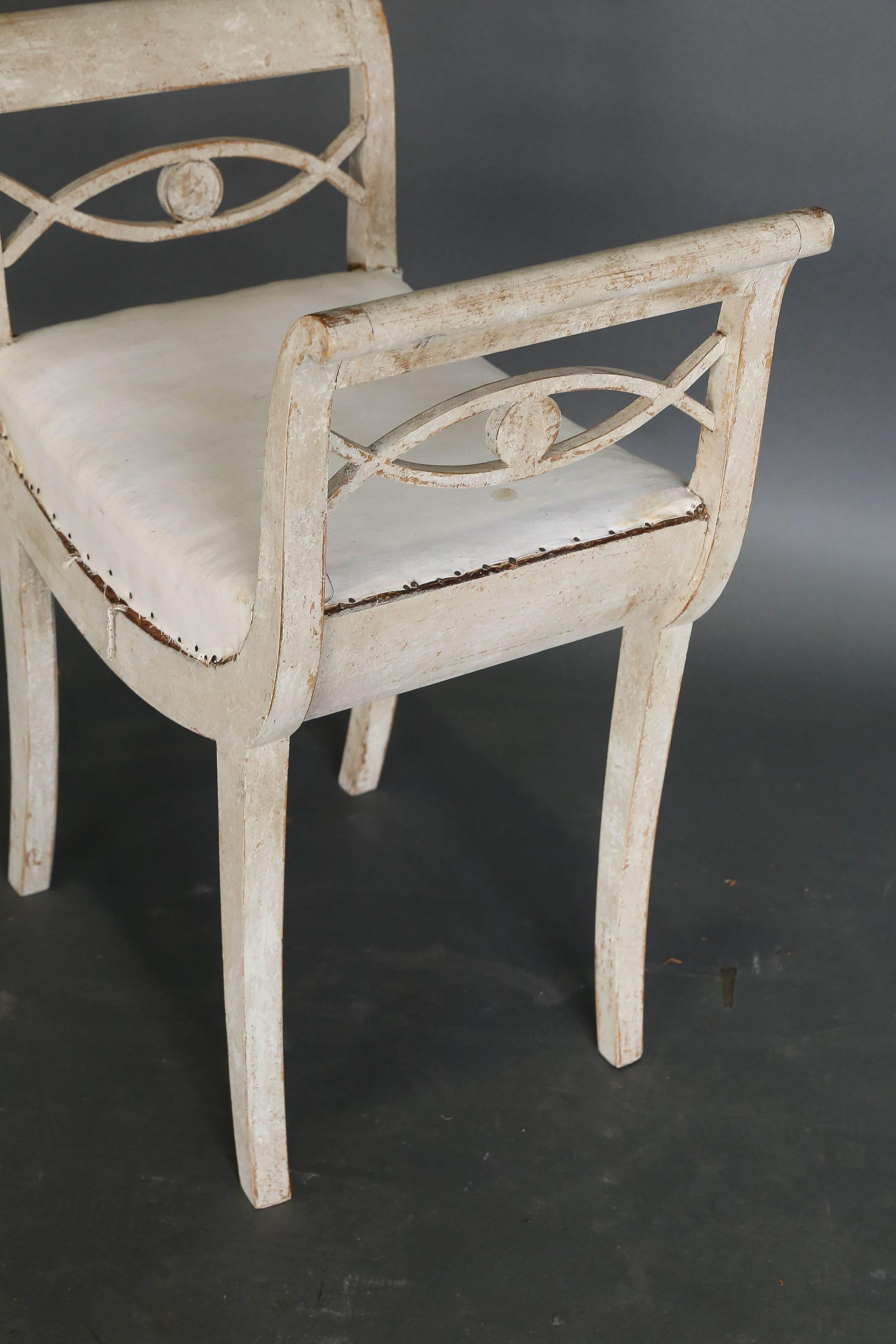 Antique Pair of 19th Century Swedish Benches or Stools In Excellent Condition In Houston, TX