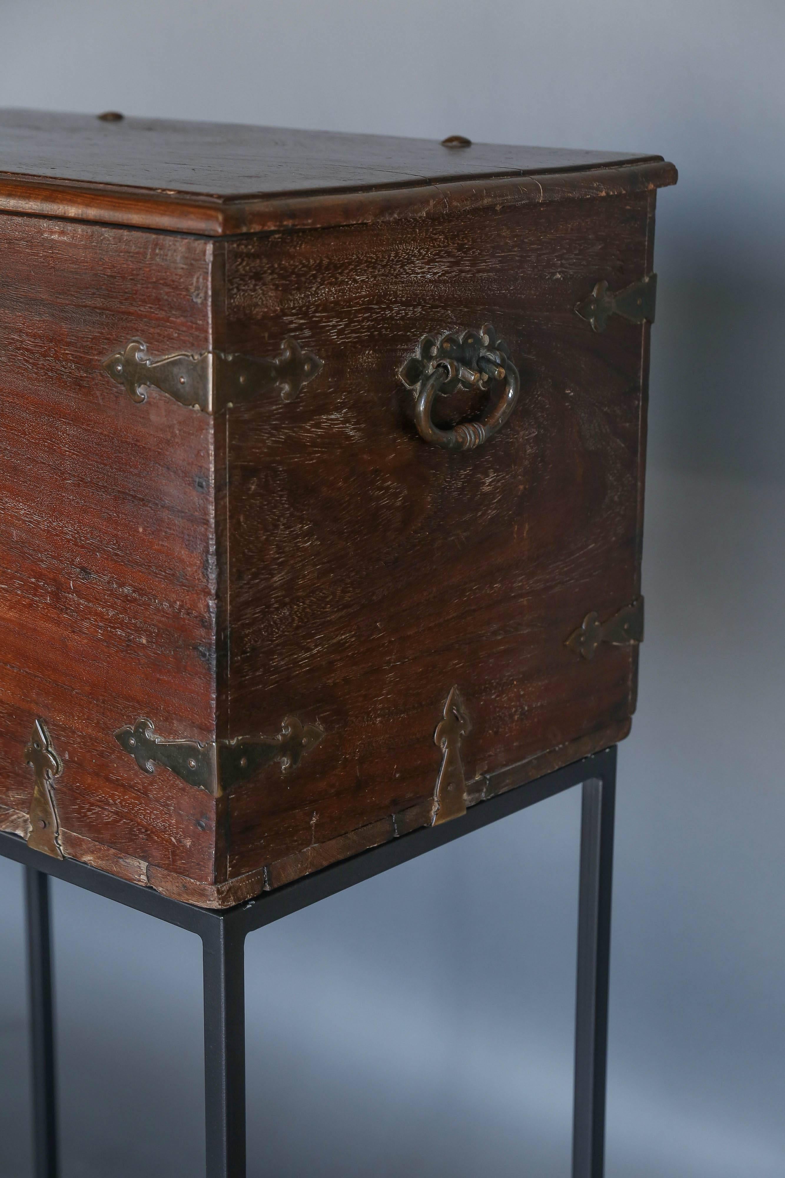 Dutch Antique 18th Century Trunk on Stand