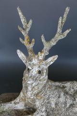 19th Century Cast Stone Majestic Deer