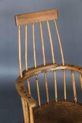 Antique Primitive 18th Century Folk Art Stick Chair from Wales
