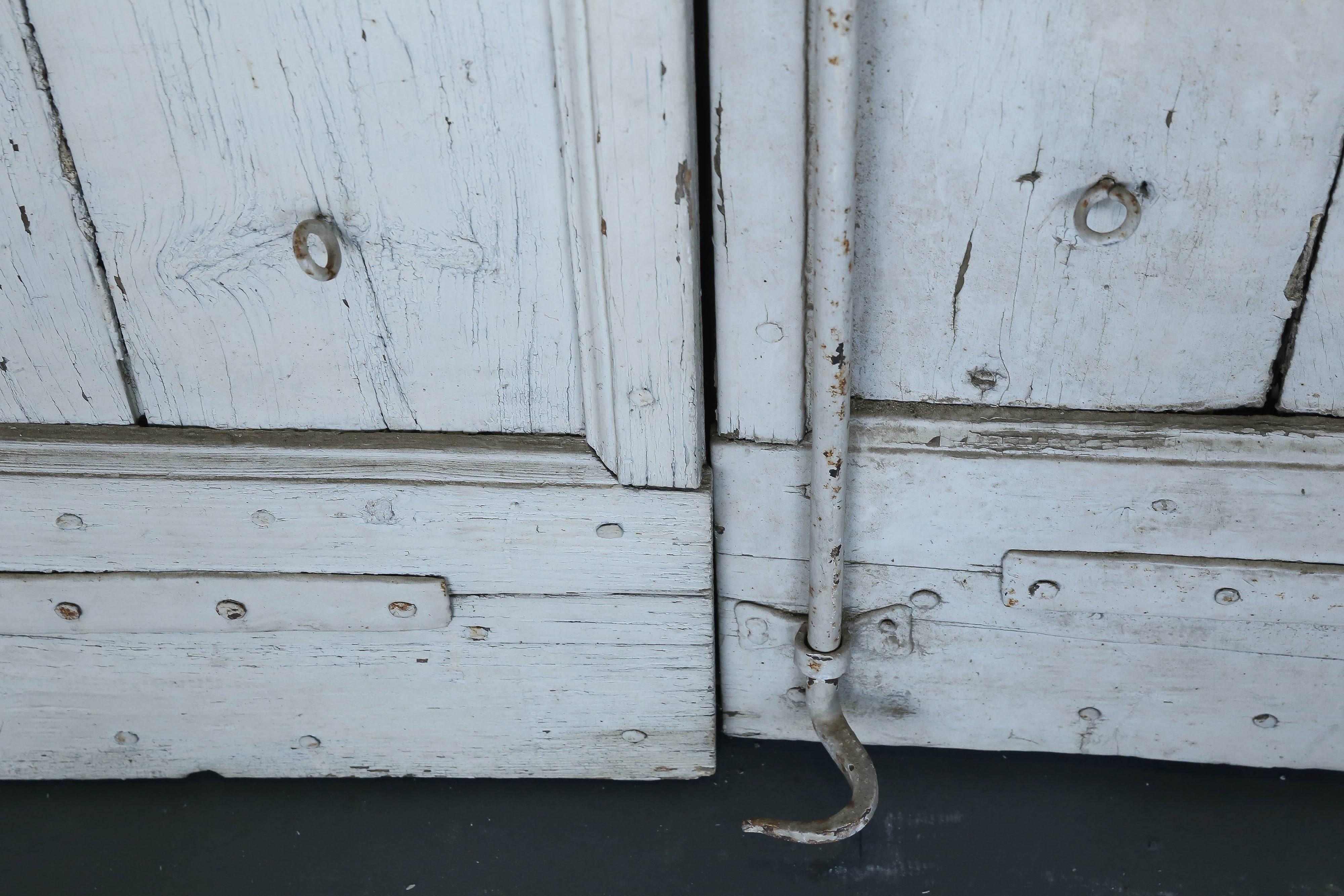 Pair of 18th Century French Shutters with Original Hardware 3