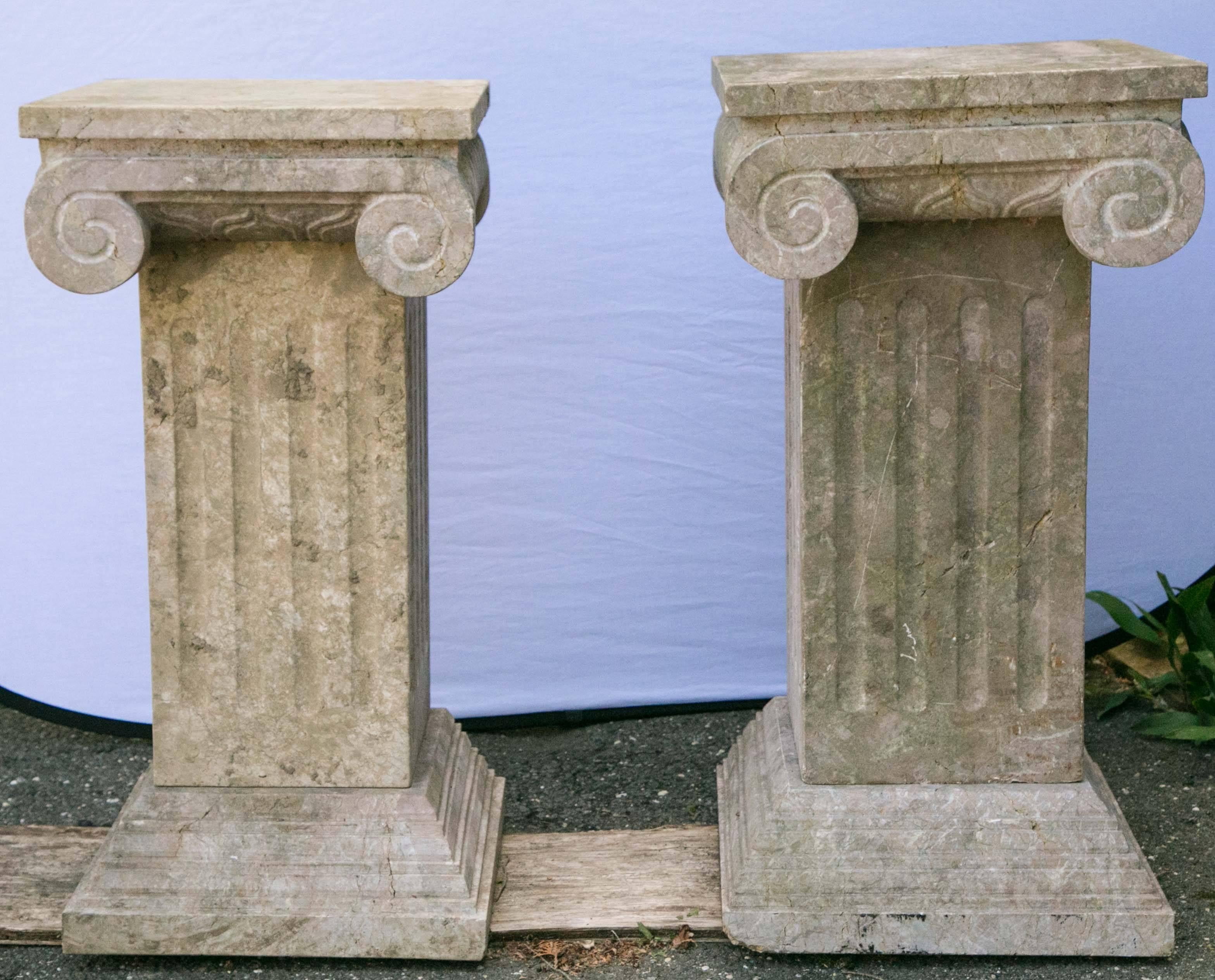 carved columns